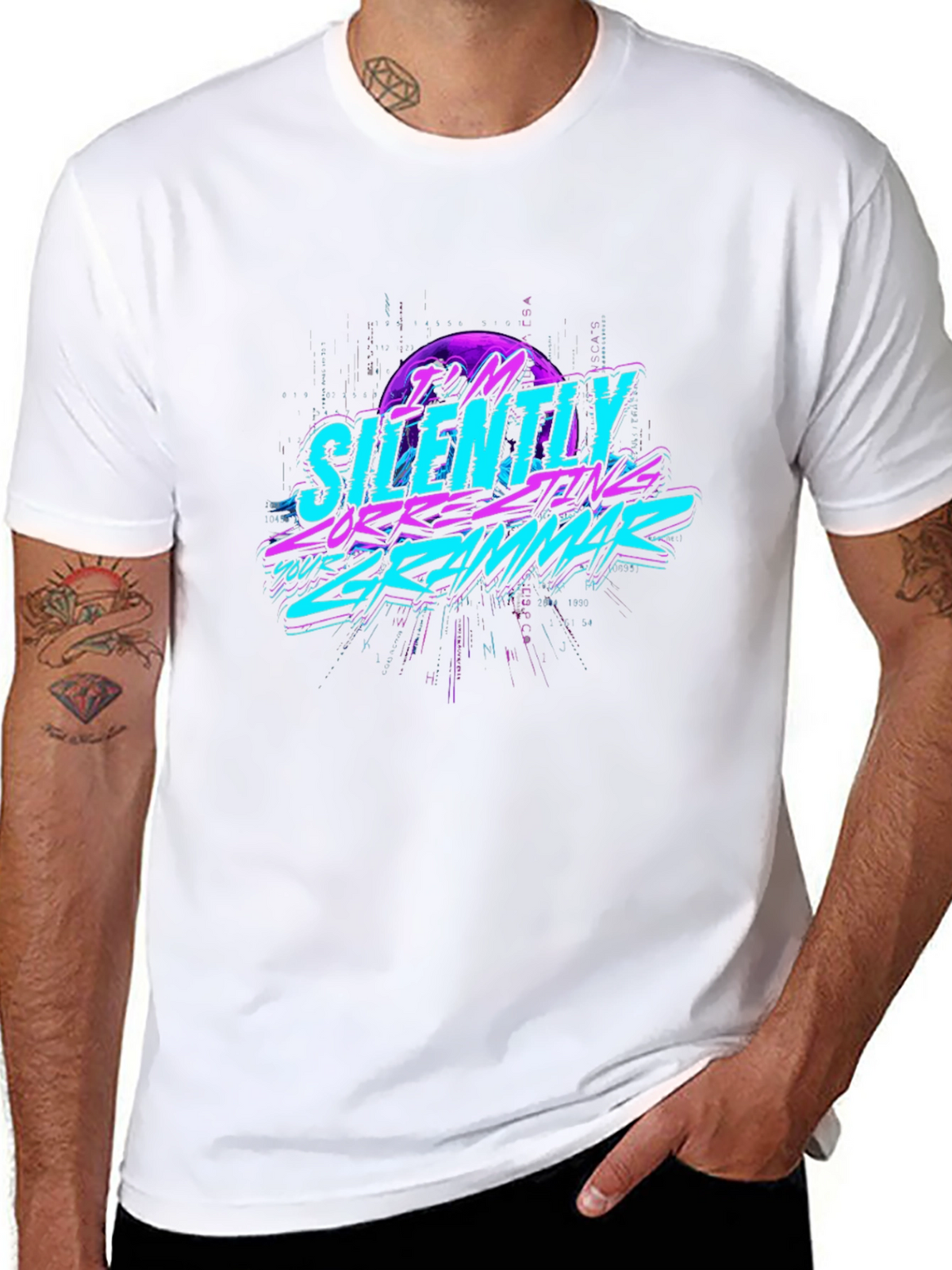Silently Correcting Grammar Graphic Tee