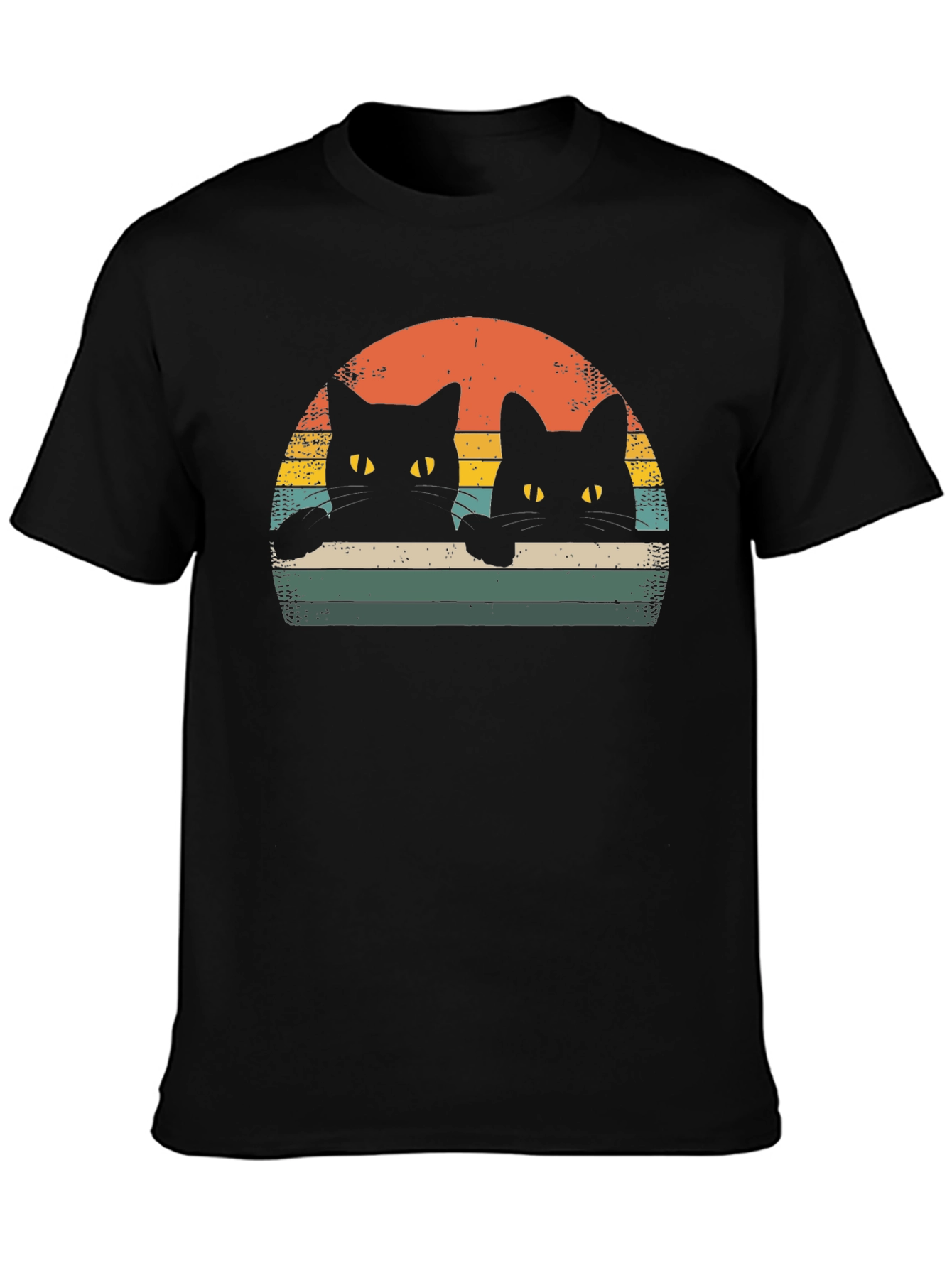 Retro Black Cat T-Shirt