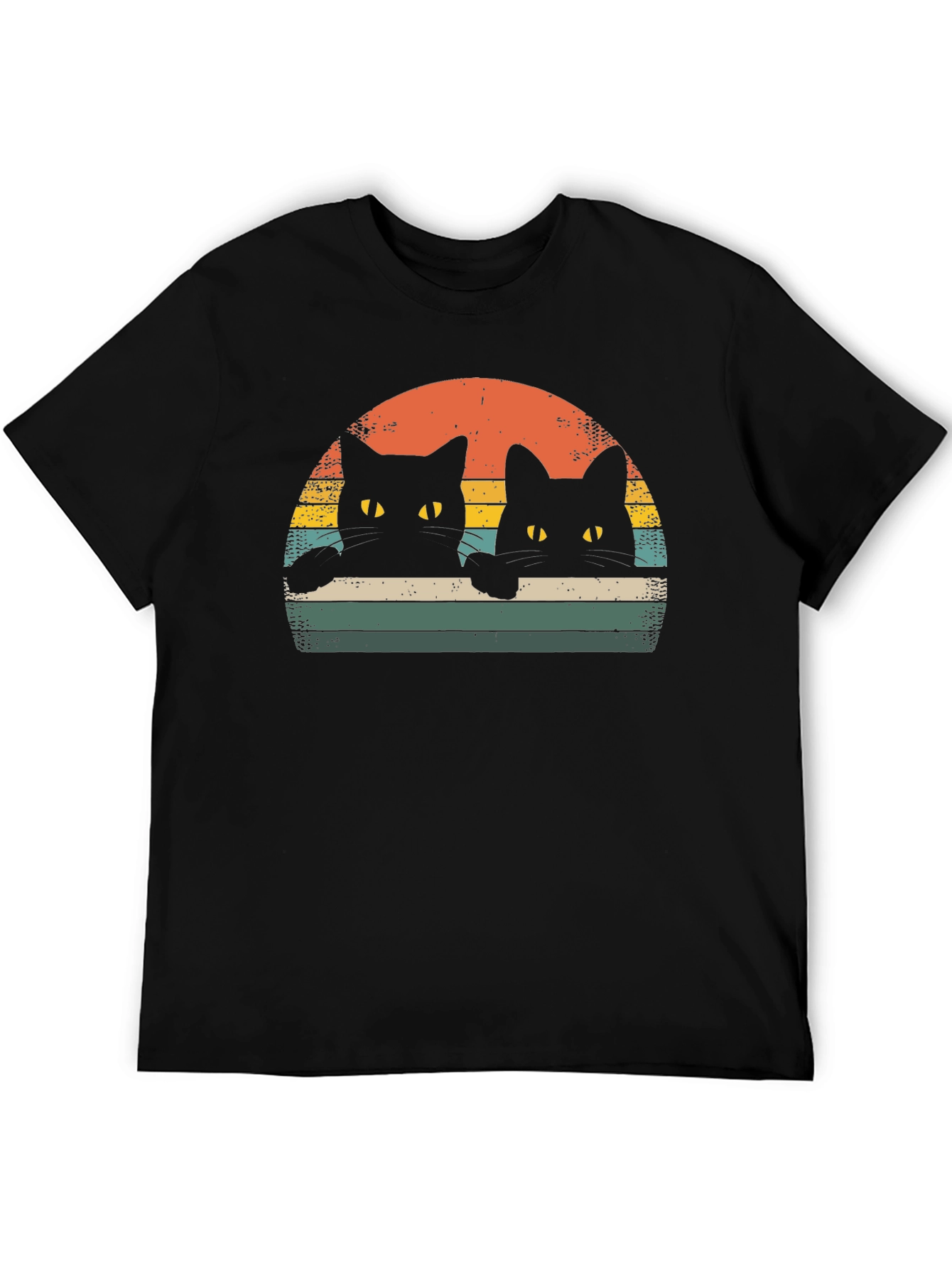 Retro Black Cat T-Shirt