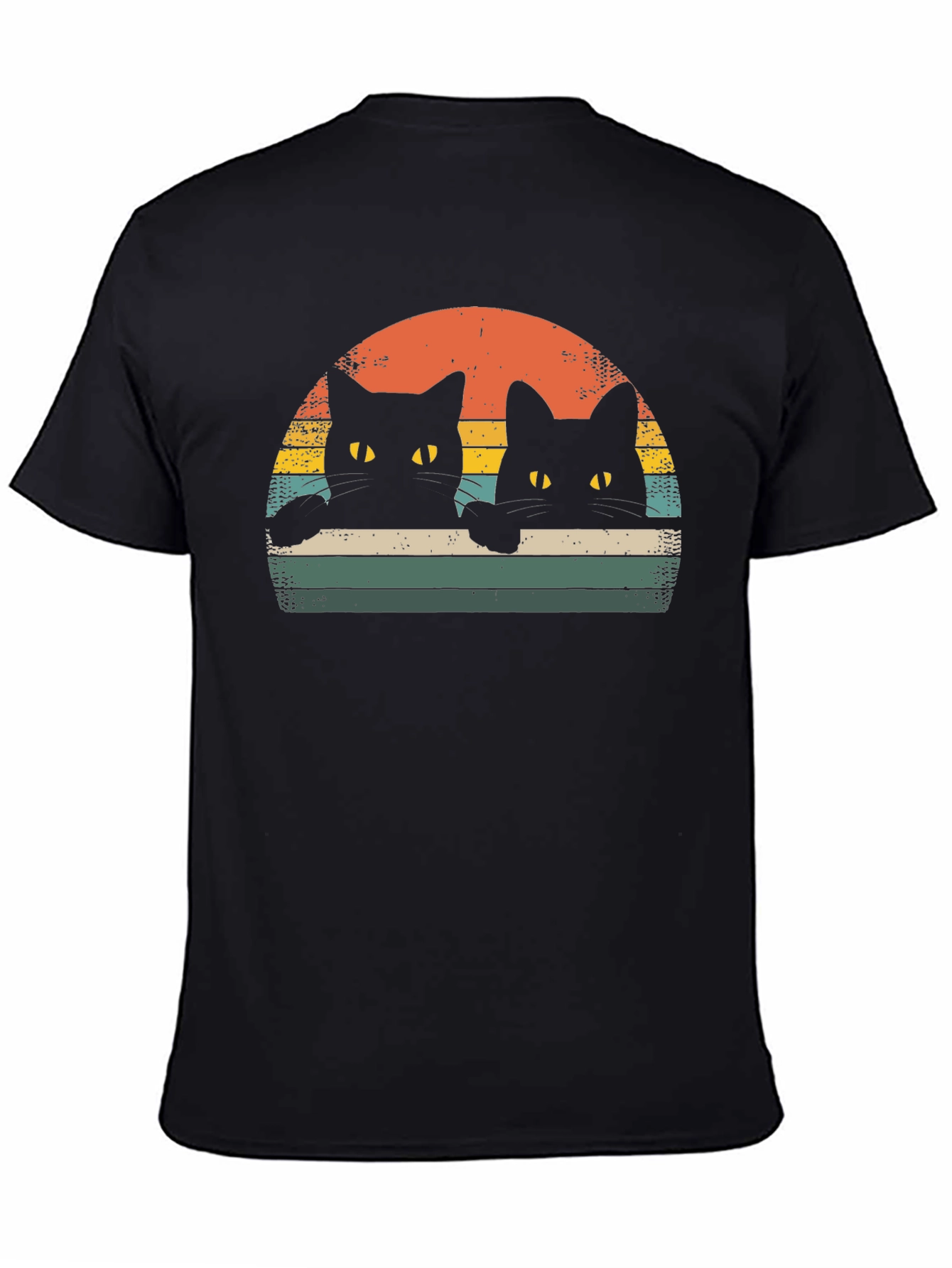 Retro Black Cat T-Shirt