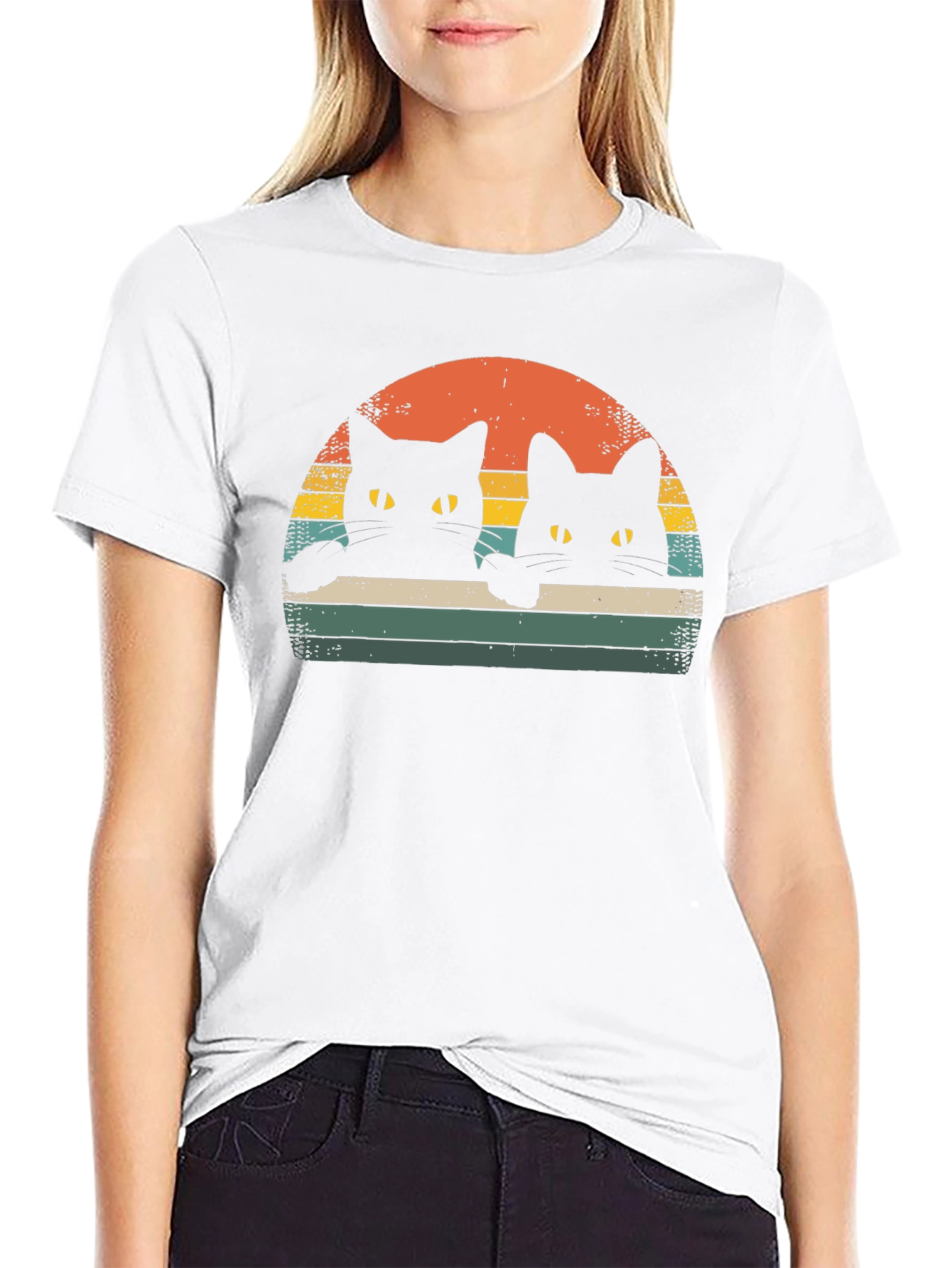 Retro Black Cat T-Shirt