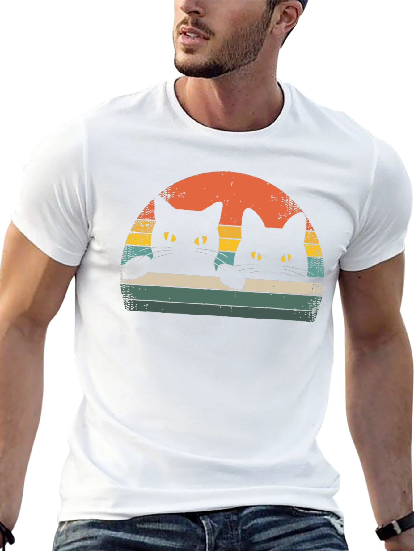 Retro Black Cat T-Shirt