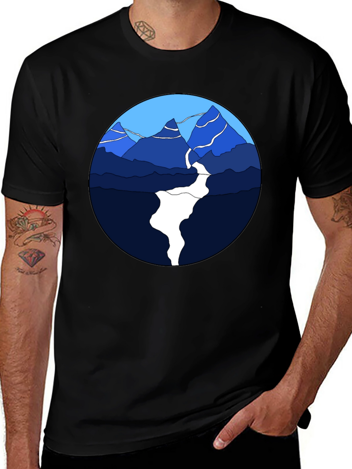 Mountain River Graphic Tee