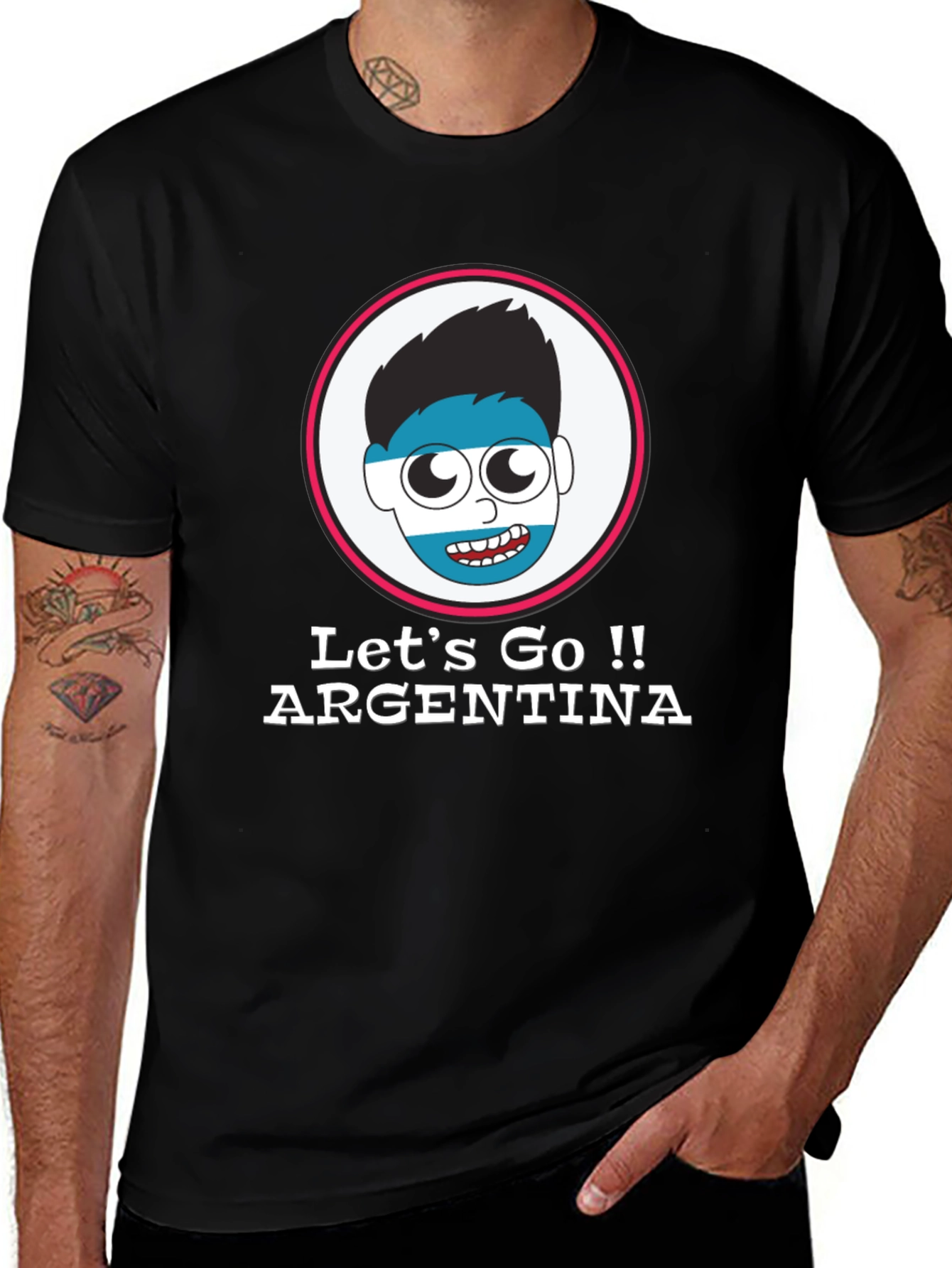 Argentina Fan T-Shirt - Lets Go Argentina!