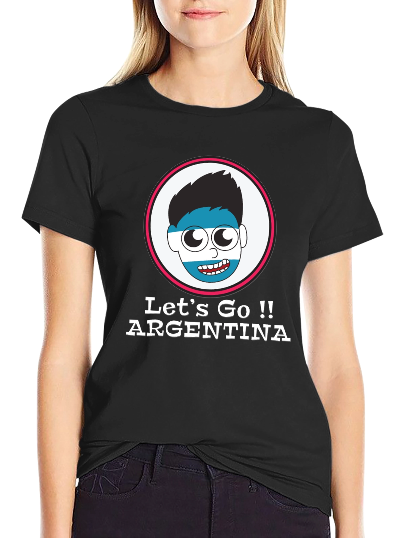 Argentina Fan T-Shirt - Lets Go Argentina!