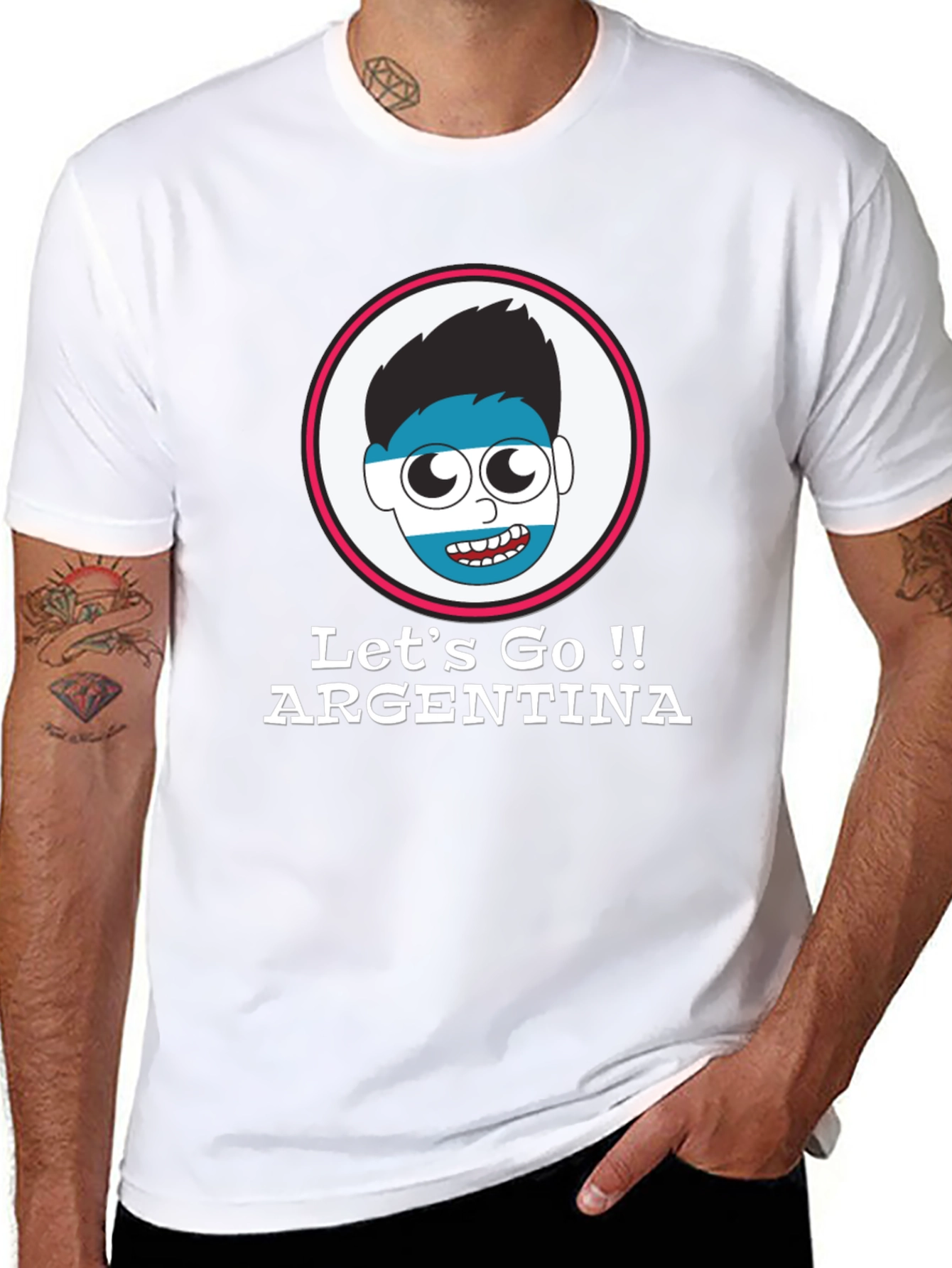 Argentina Fan T-Shirt - Lets Go Argentina!