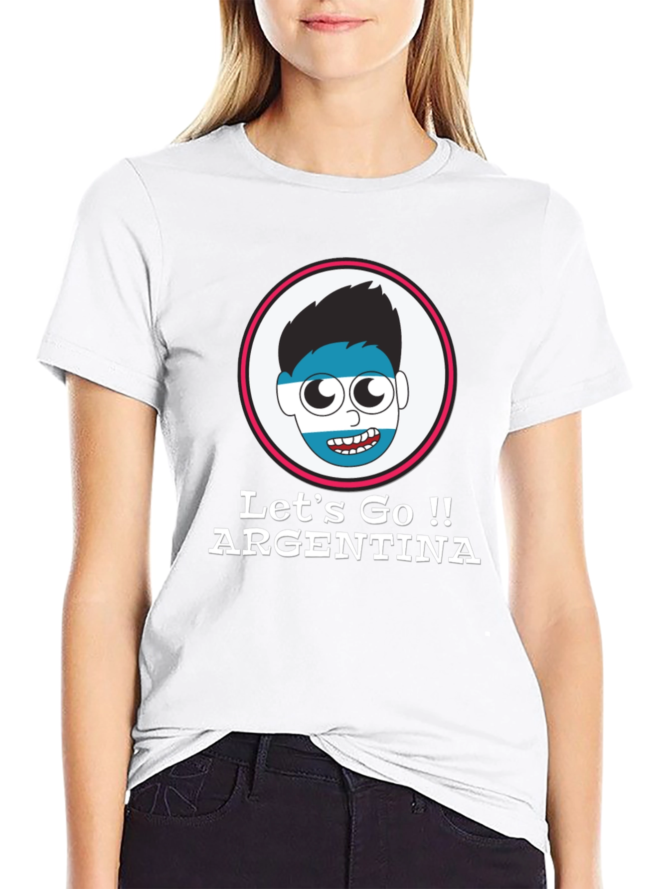 Argentina Fan T-Shirt - Lets Go Argentina!