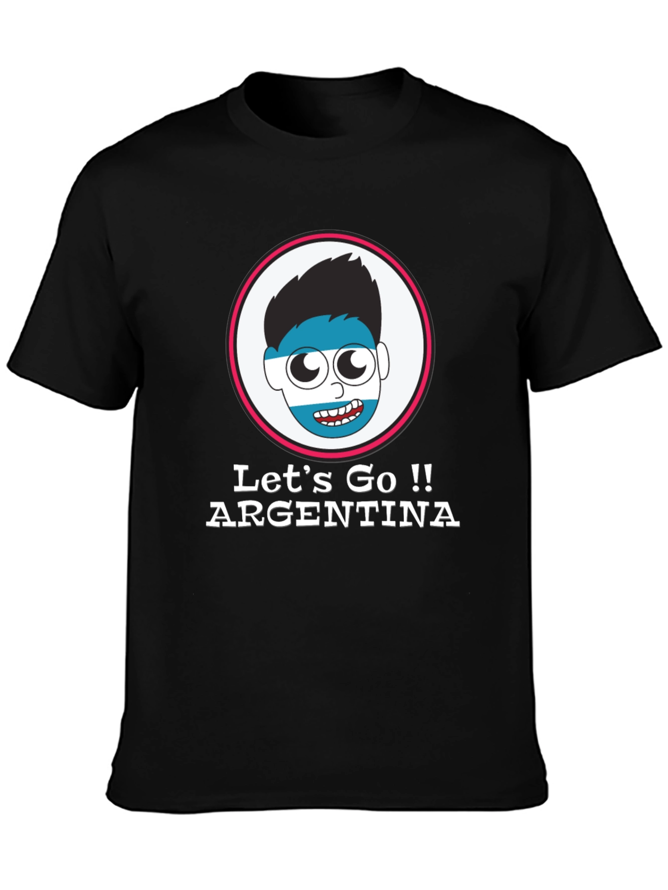 Argentina Fan T-Shirt - Lets Go Argentina!