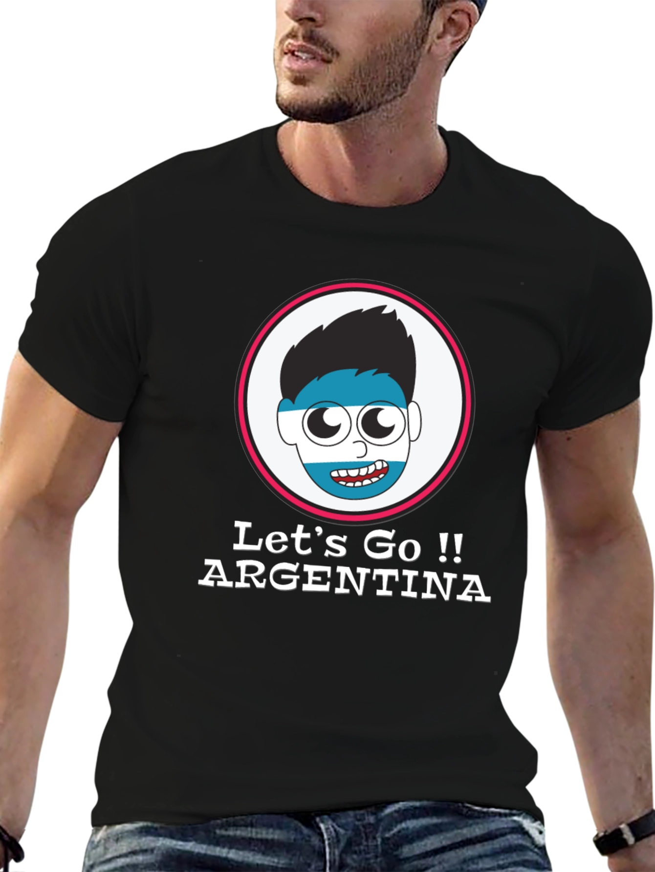 Argentina Fan T-Shirt - Lets Go Argentina!