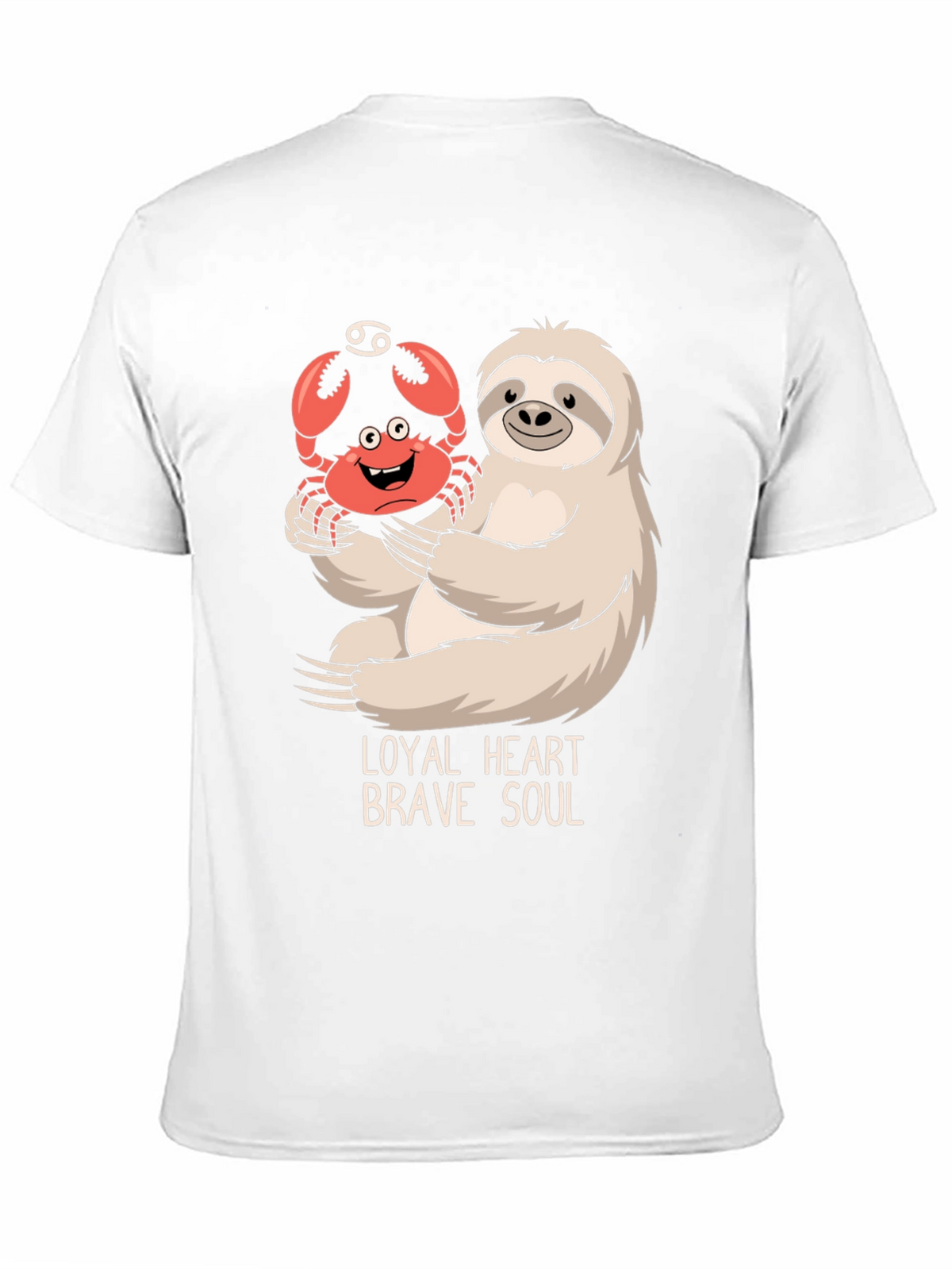 Loyal Heart Brave Soul Sloth & Crab T-Shirt