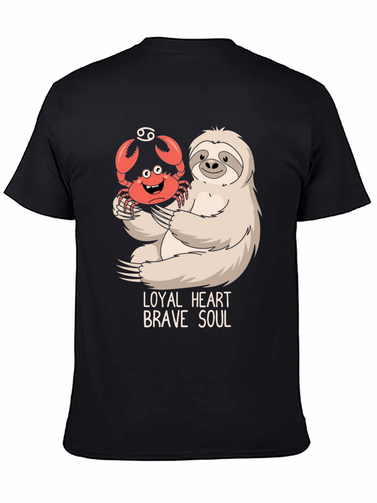 Loyal Heart Brave Soul Sloth & Crab T-Shirt