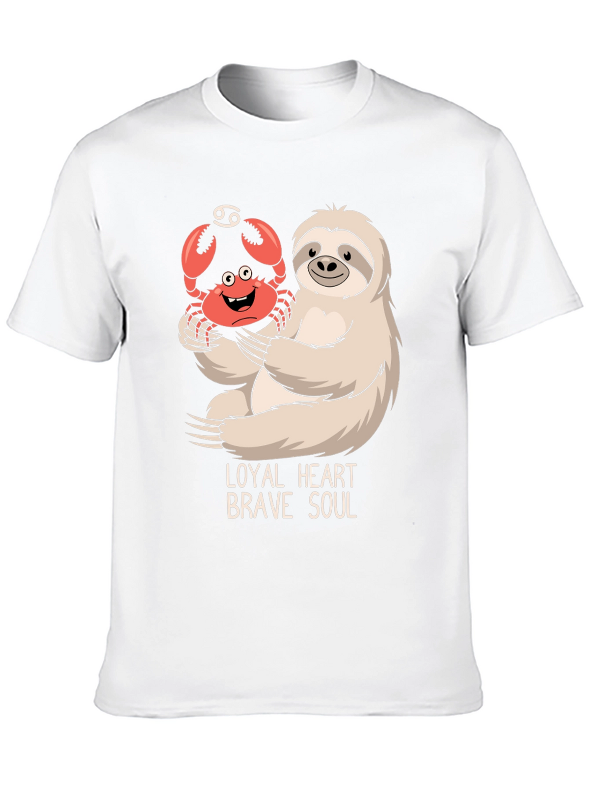 Loyal Heart Brave Soul Sloth & Crab T-Shirt