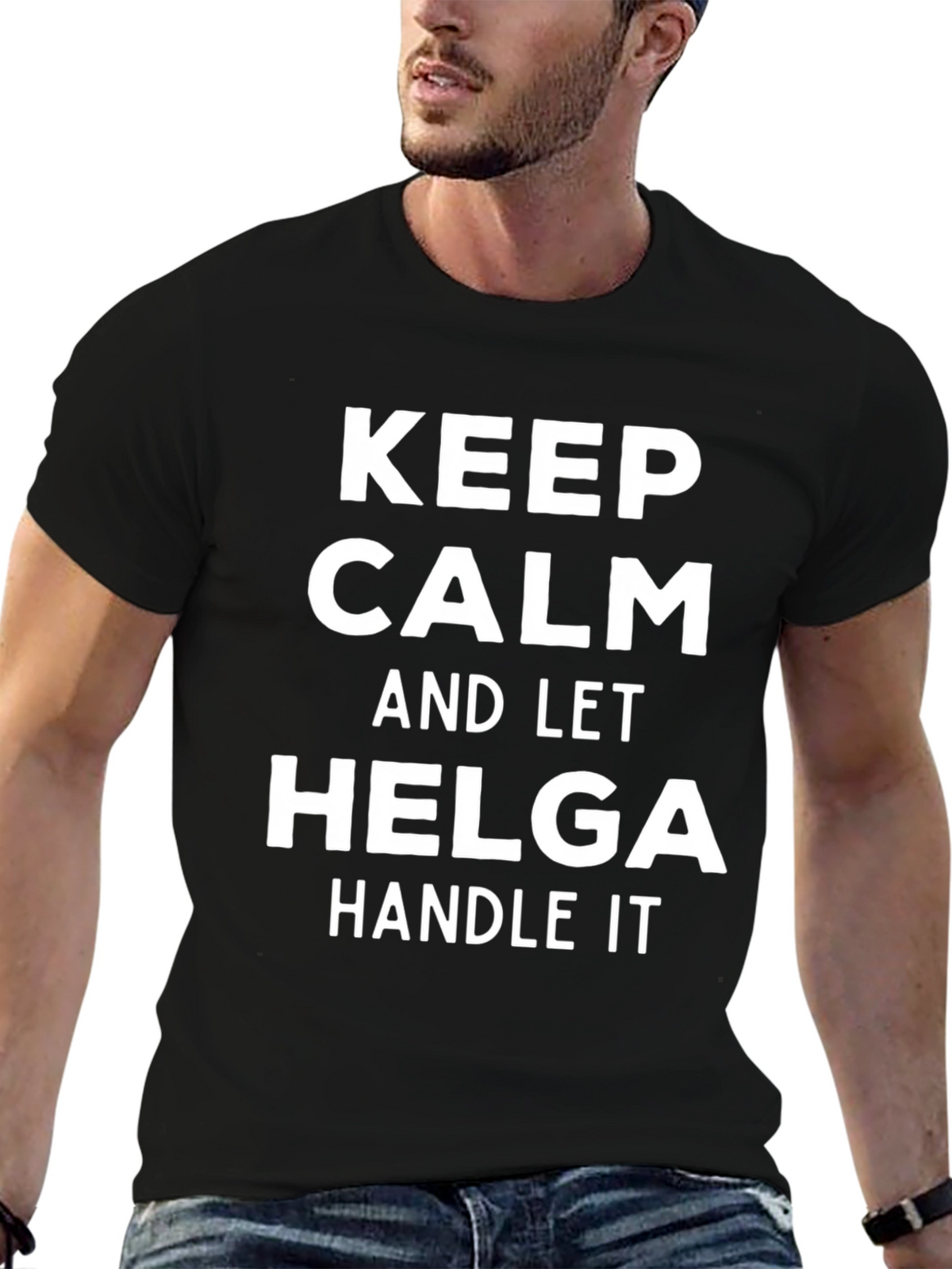 Keep Calm Helga T-Shirt - Funny Custom Name Tee