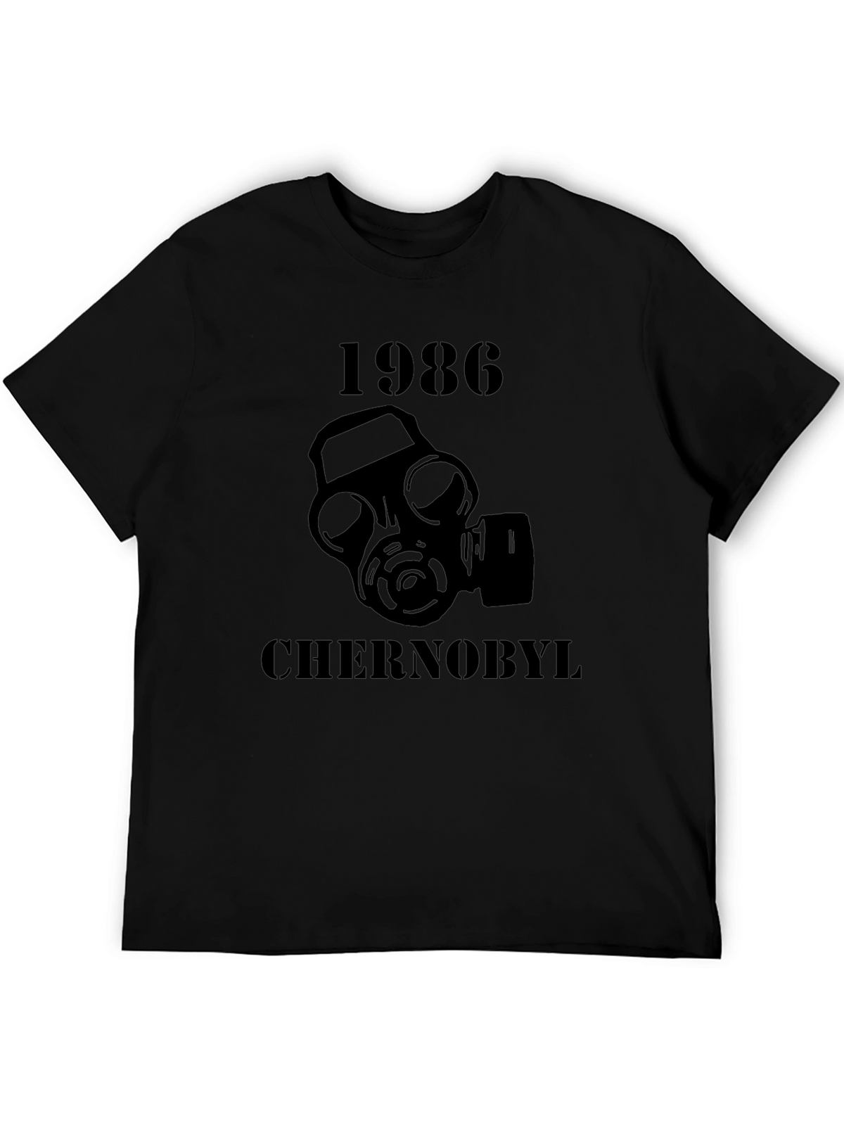 Chernobyl 1986 Gas Mask T-Shirt - Black