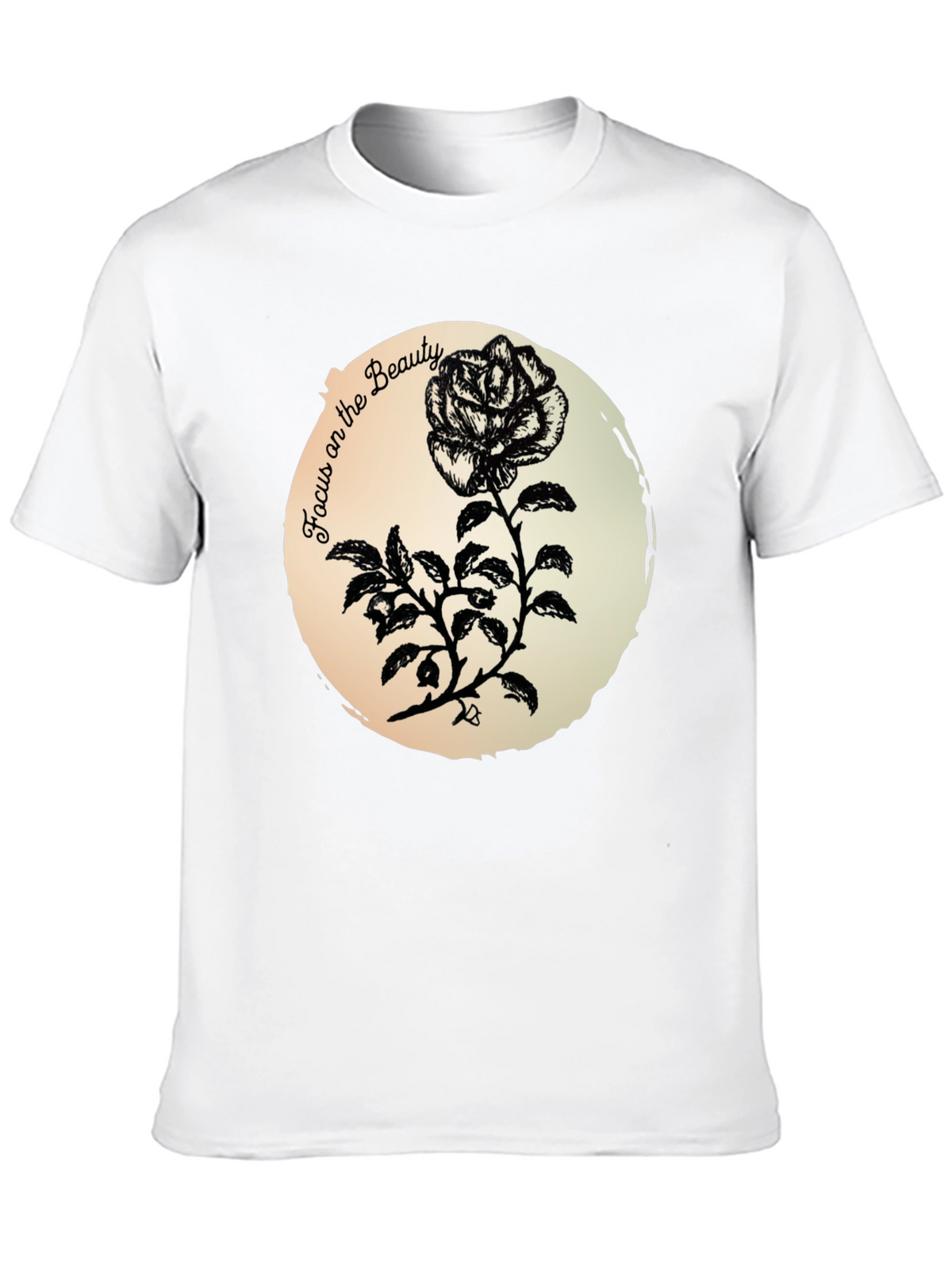 Focus on the Beauty Rose Graphic T-Shirt