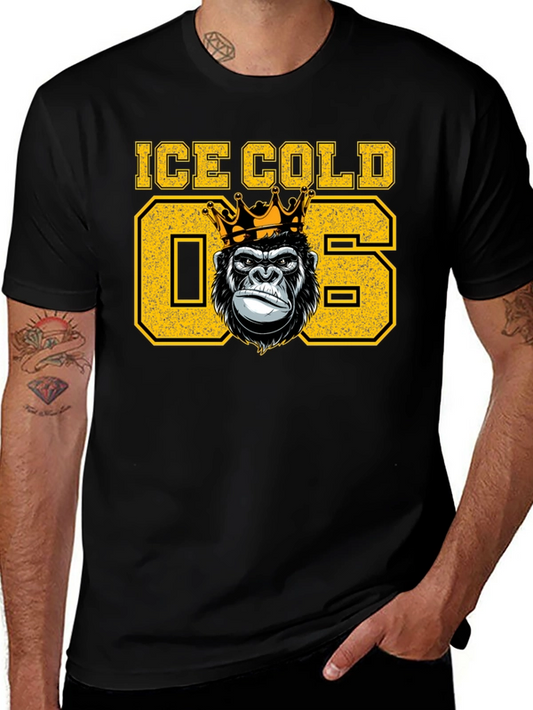 Ice Cold King Gorilla Graphic T-Shirt