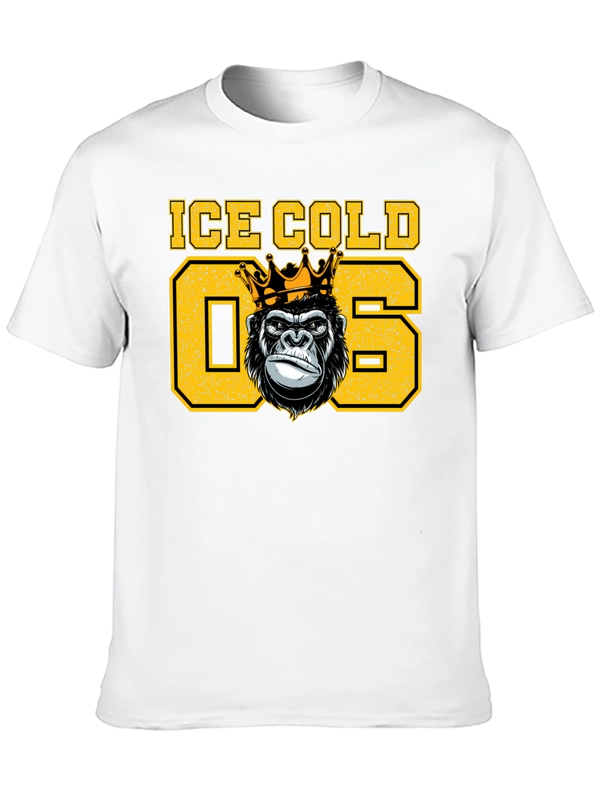 Ice Cold King Gorilla Graphic T-Shirt