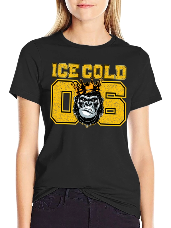 Ice Cold King Gorilla Graphic T-Shirt