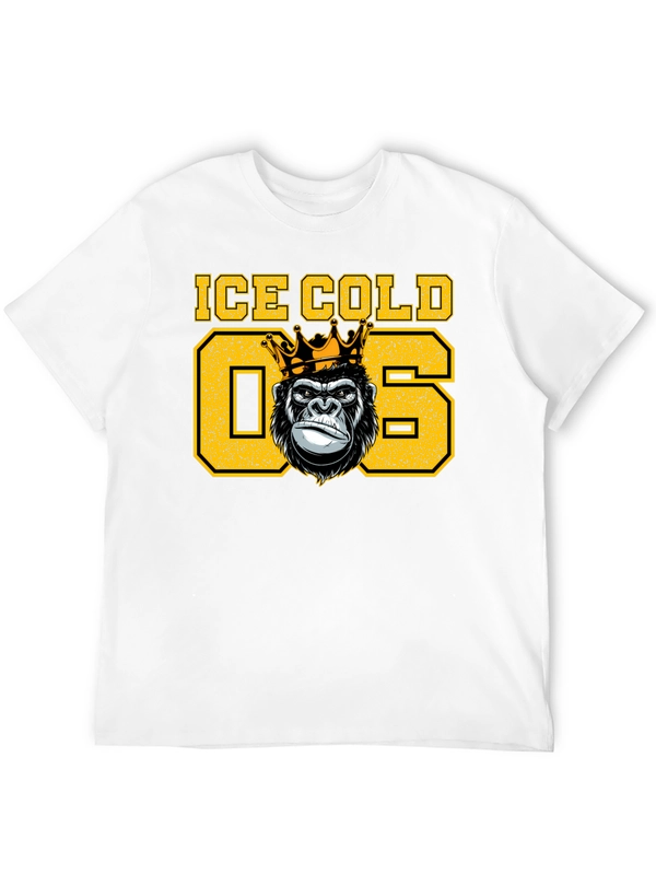 Ice Cold King Gorilla Graphic T-Shirt