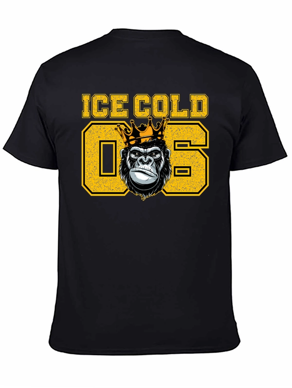 Ice Cold King Gorilla Graphic T-Shirt