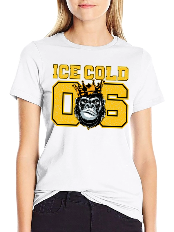 Ice Cold King Gorilla Graphic T-Shirt