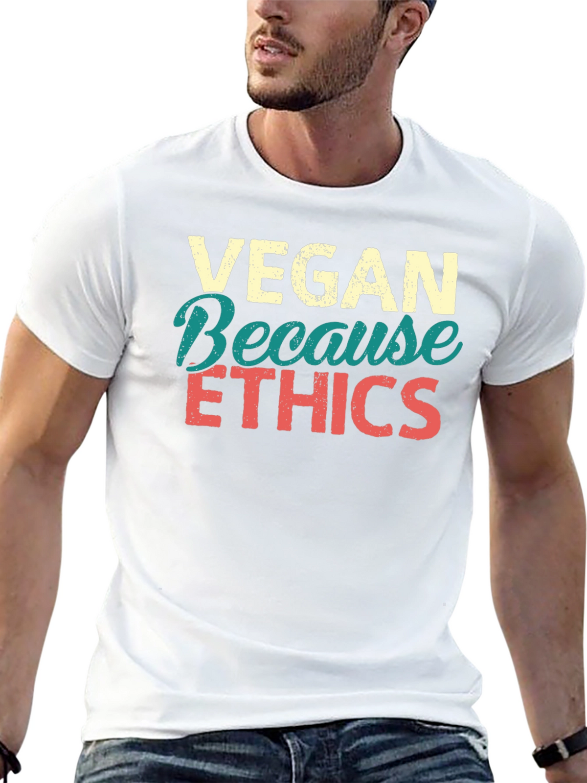 Vegan Ethics Graphic T-Shirt - Black