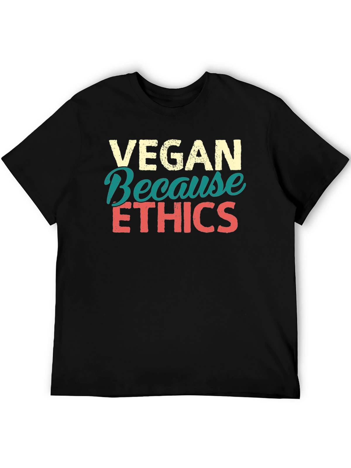 Vegan Ethics Graphic T-Shirt - Black