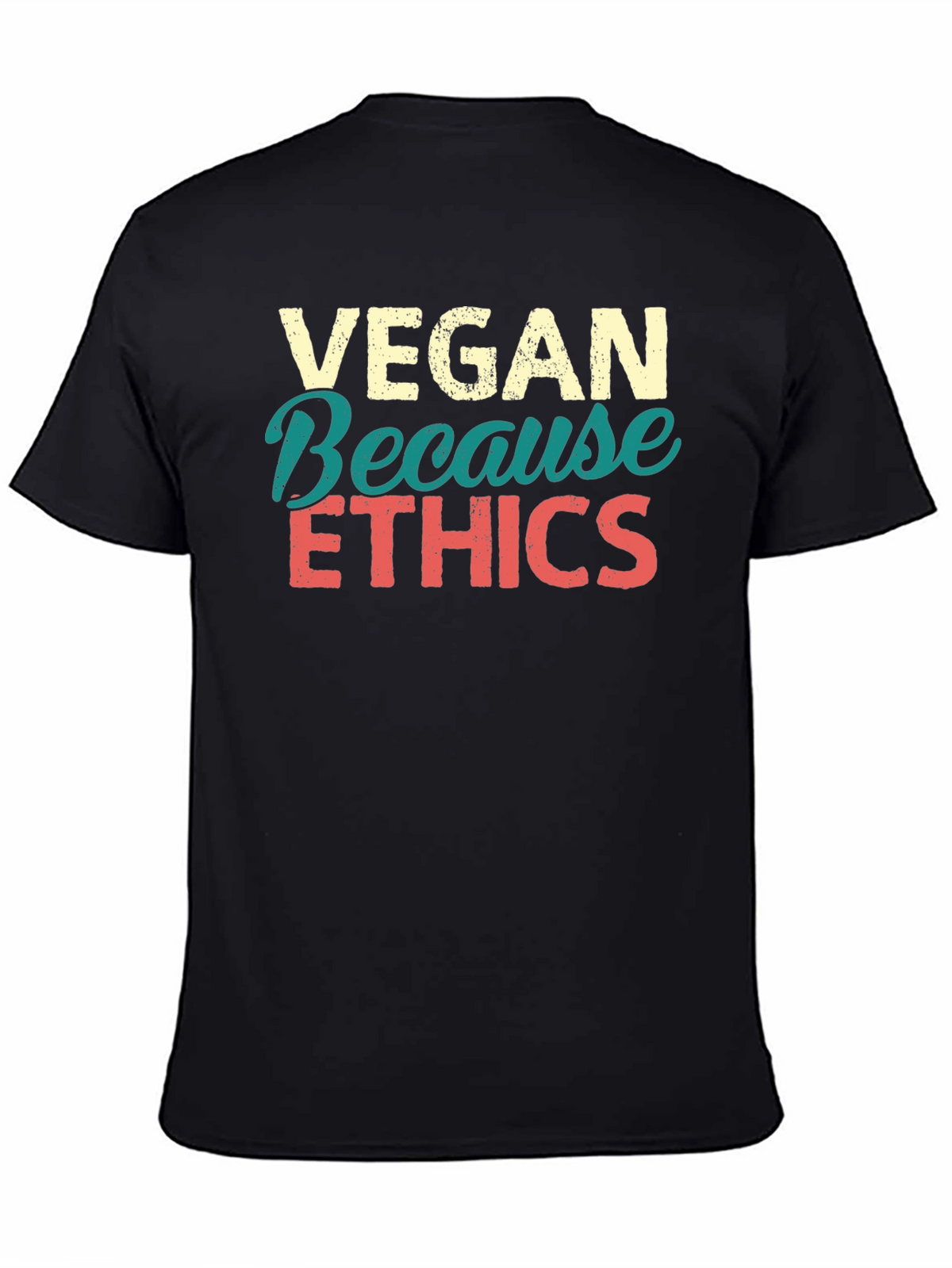 Vegan Ethics Graphic T-Shirt - Black