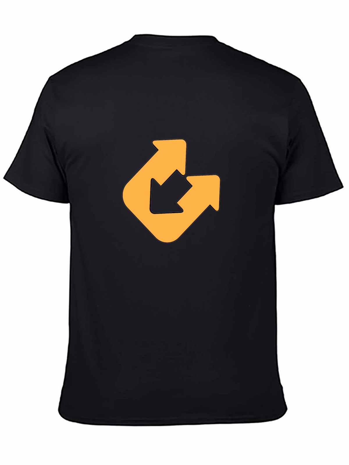 Modern Arrow Graphic Tee - Black
