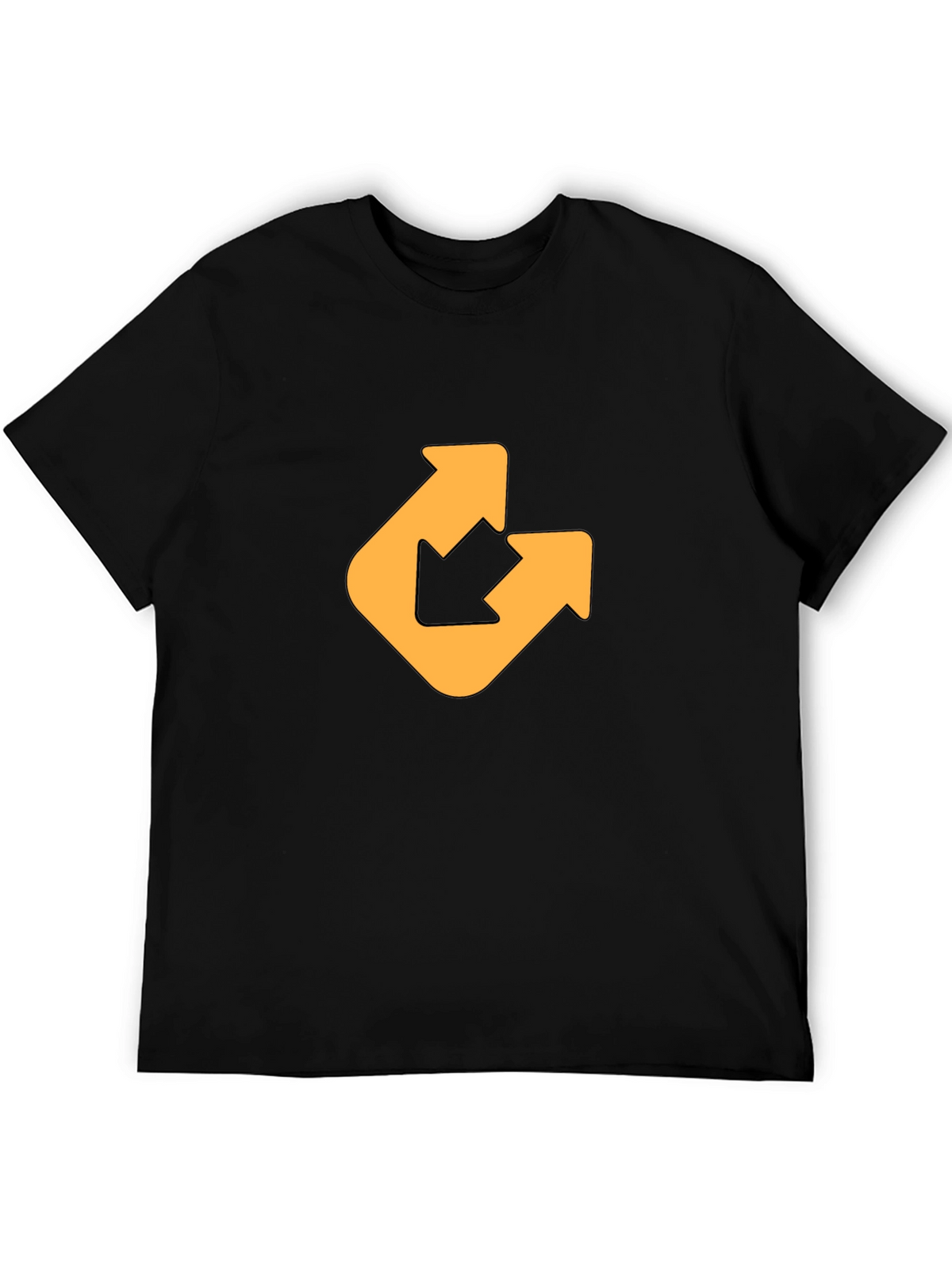 Modern Arrow Graphic Tee - Black