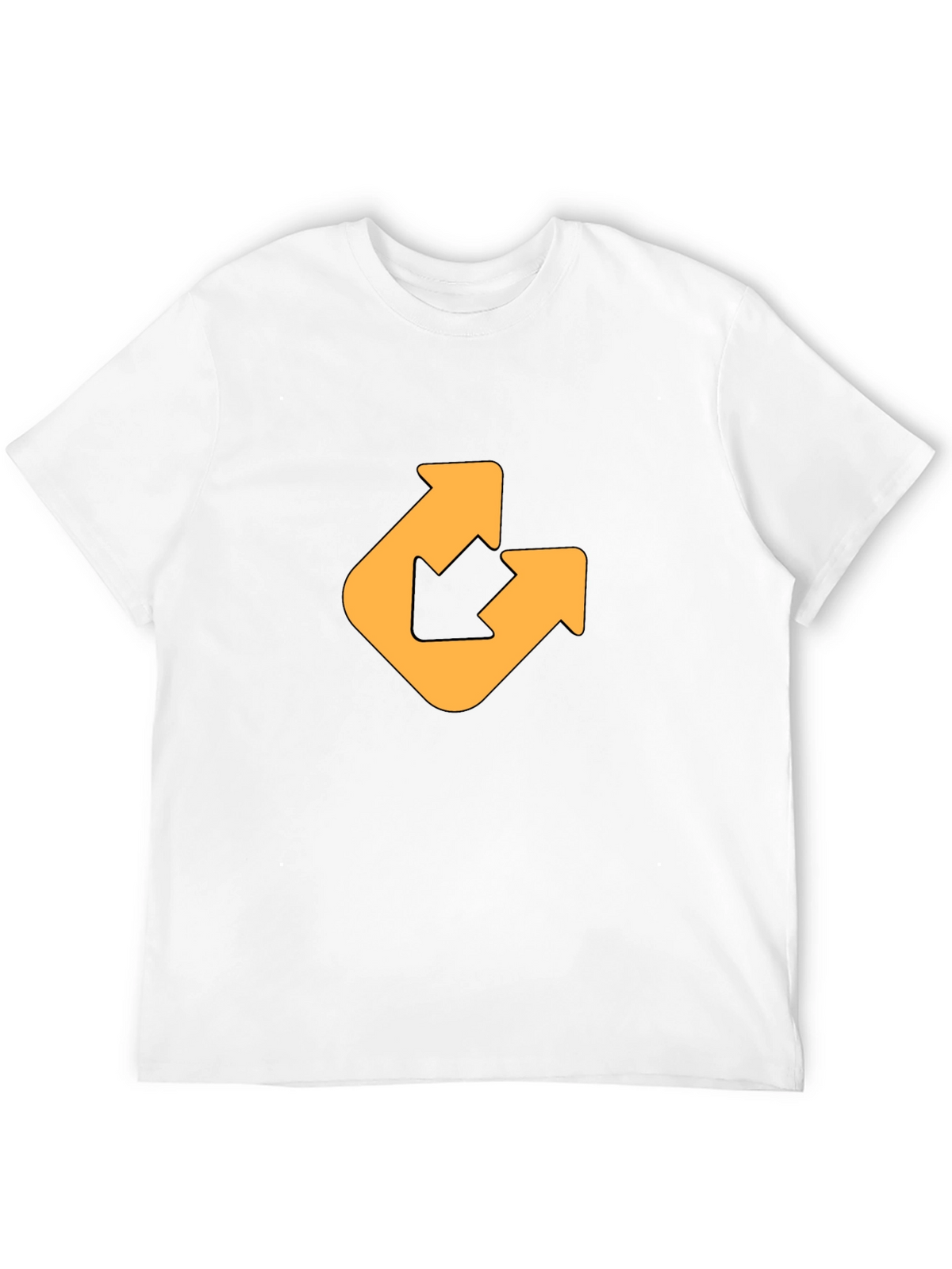 Modern Arrow Graphic Tee - Black