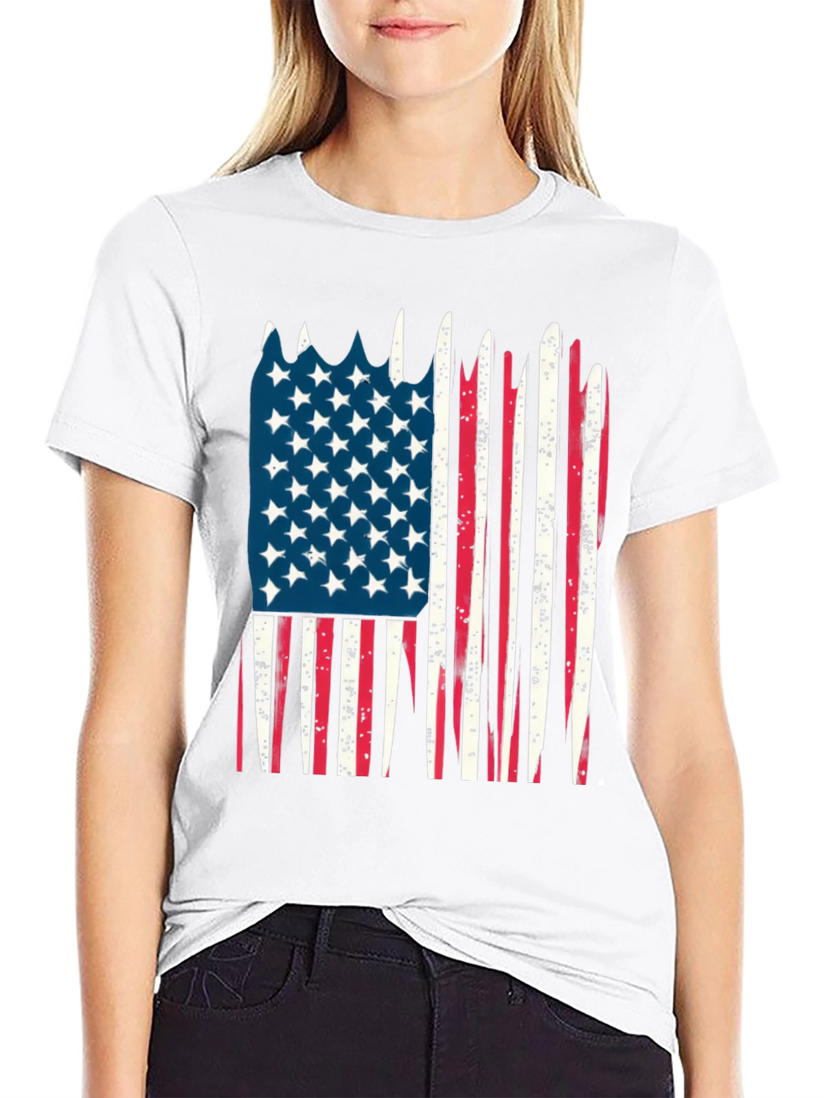 American Flag Graphic Tee - Patriotic T-Shirt