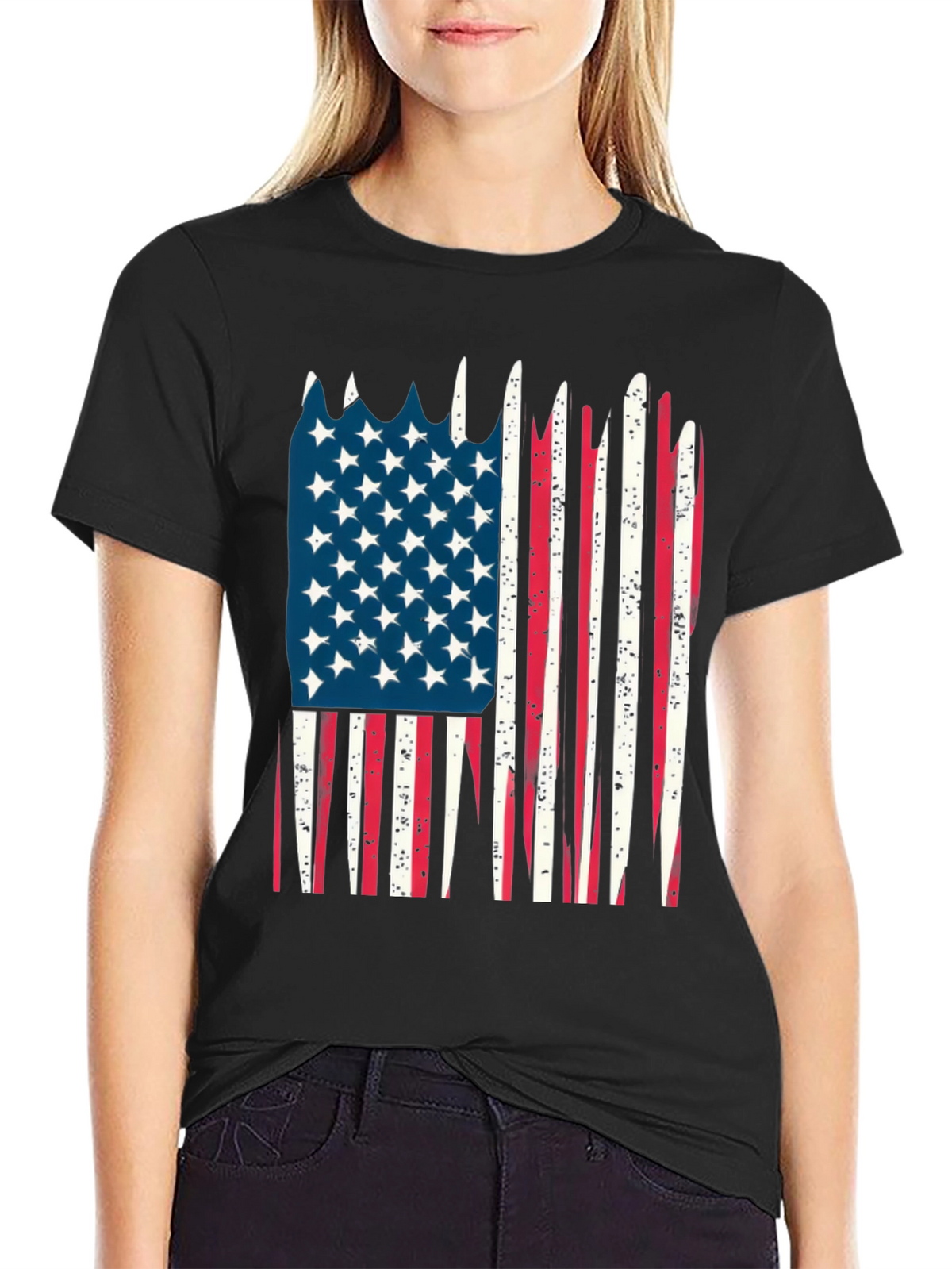 American Flag Graphic Tee - Patriotic T-Shirt