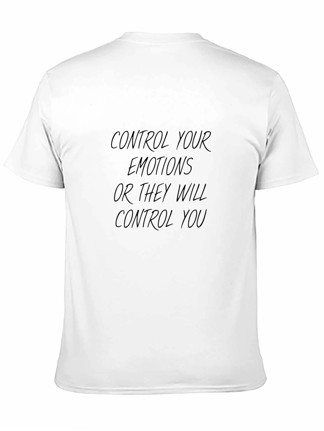 Control Your Emotions Black Graphic Tee