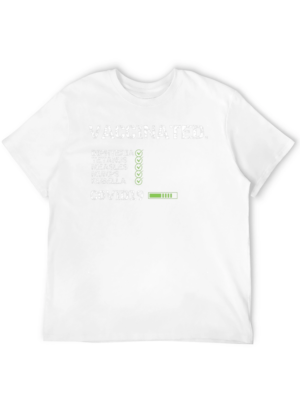 Vaccinated Checklist T-Shirt - Novelty Graphic Tee