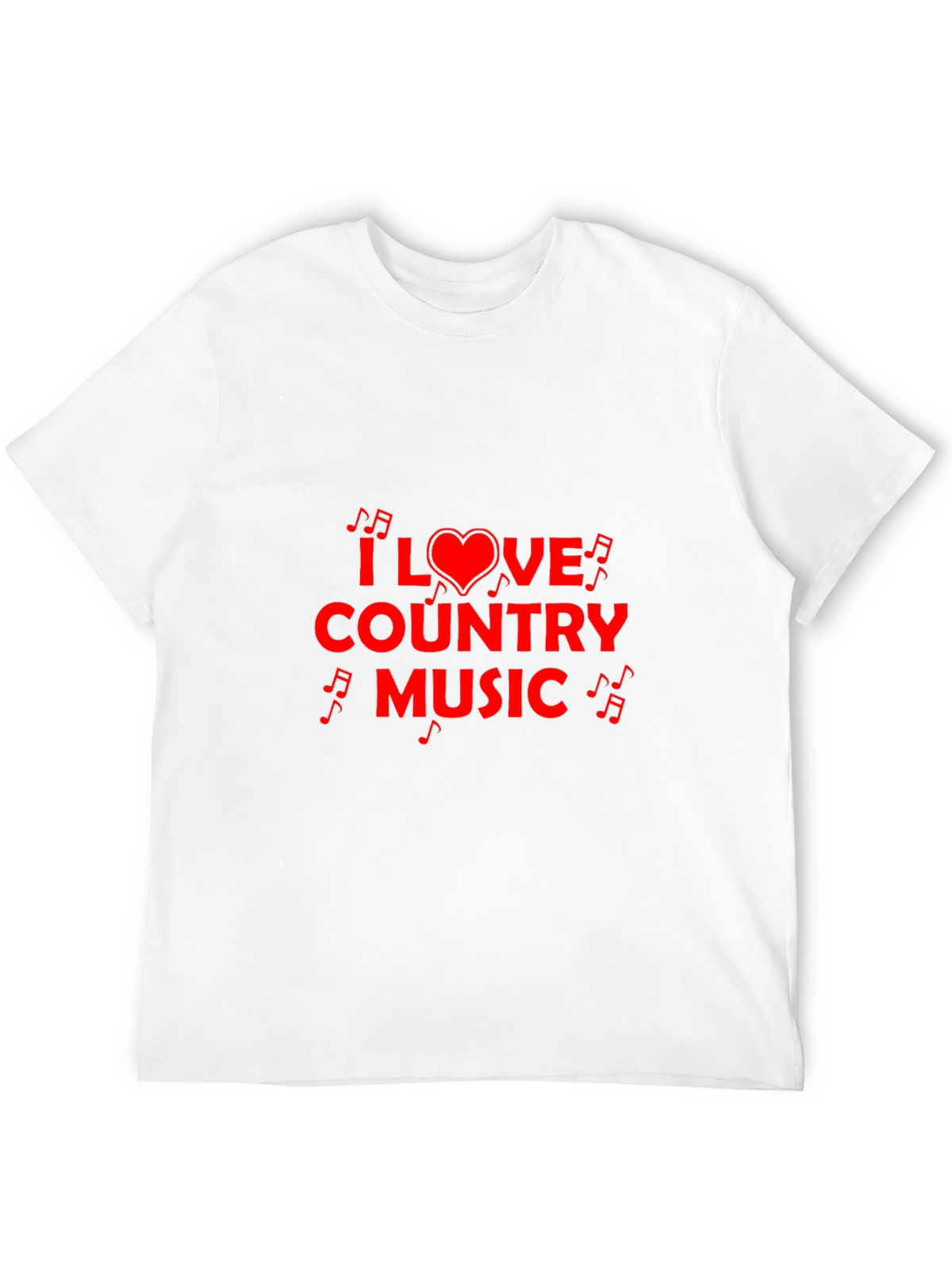 I Love Country Music Black T-Shirt