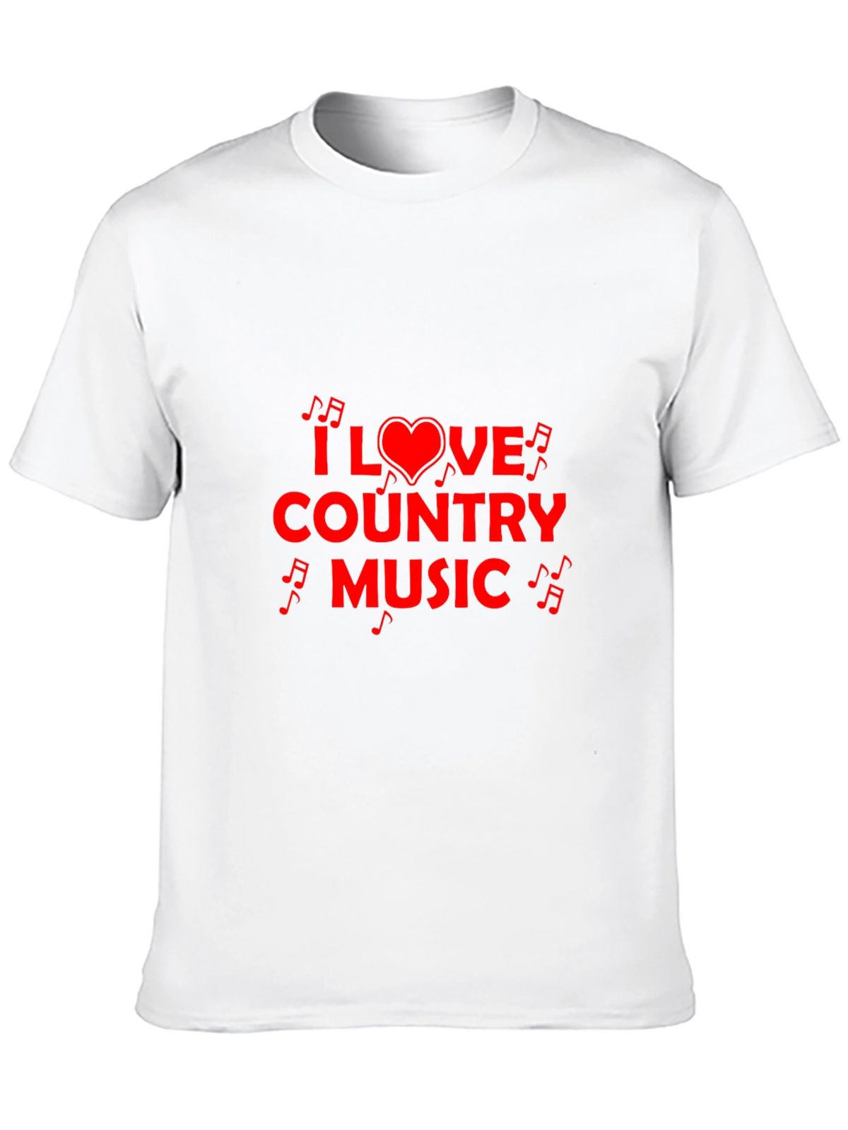I Love Country Music Black T-Shirt