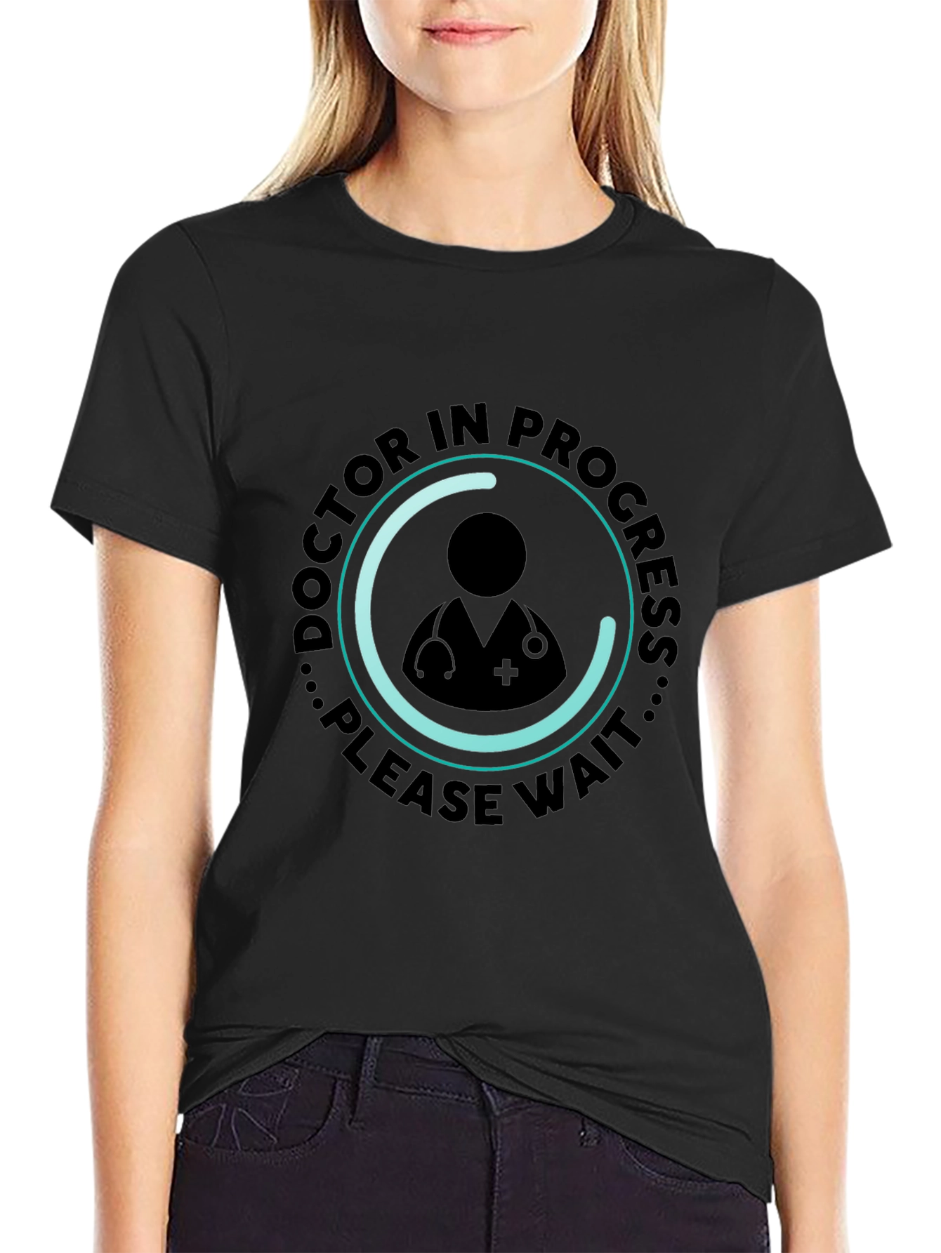 Doctor in Progress Black T-Shirt