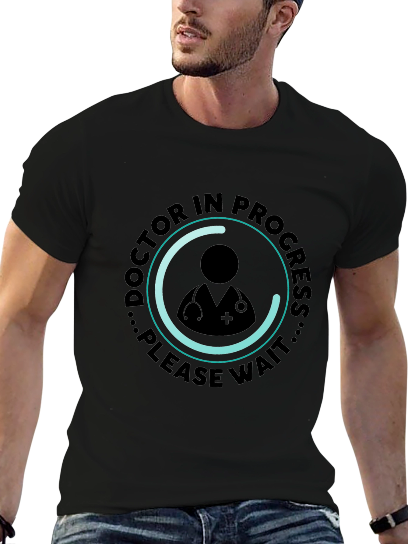 Doctor in Progress Black T-Shirt