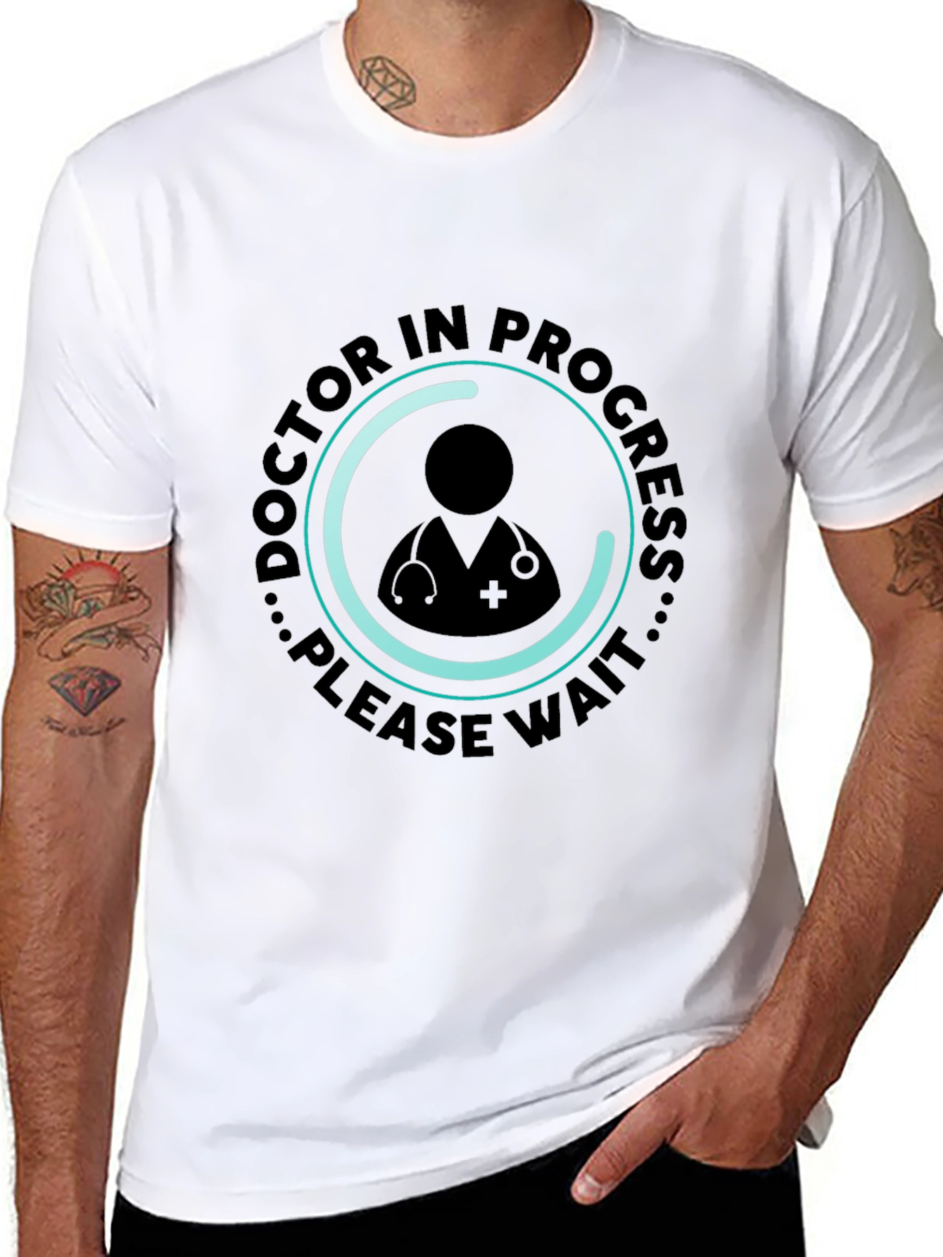 Doctor in Progress Black T-Shirt