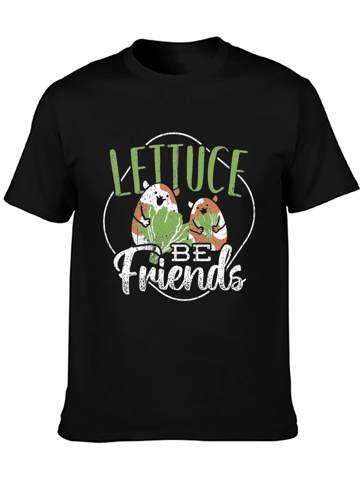 Lettuce Be Friends T-Shirt - Cute Guinea Pig Tee