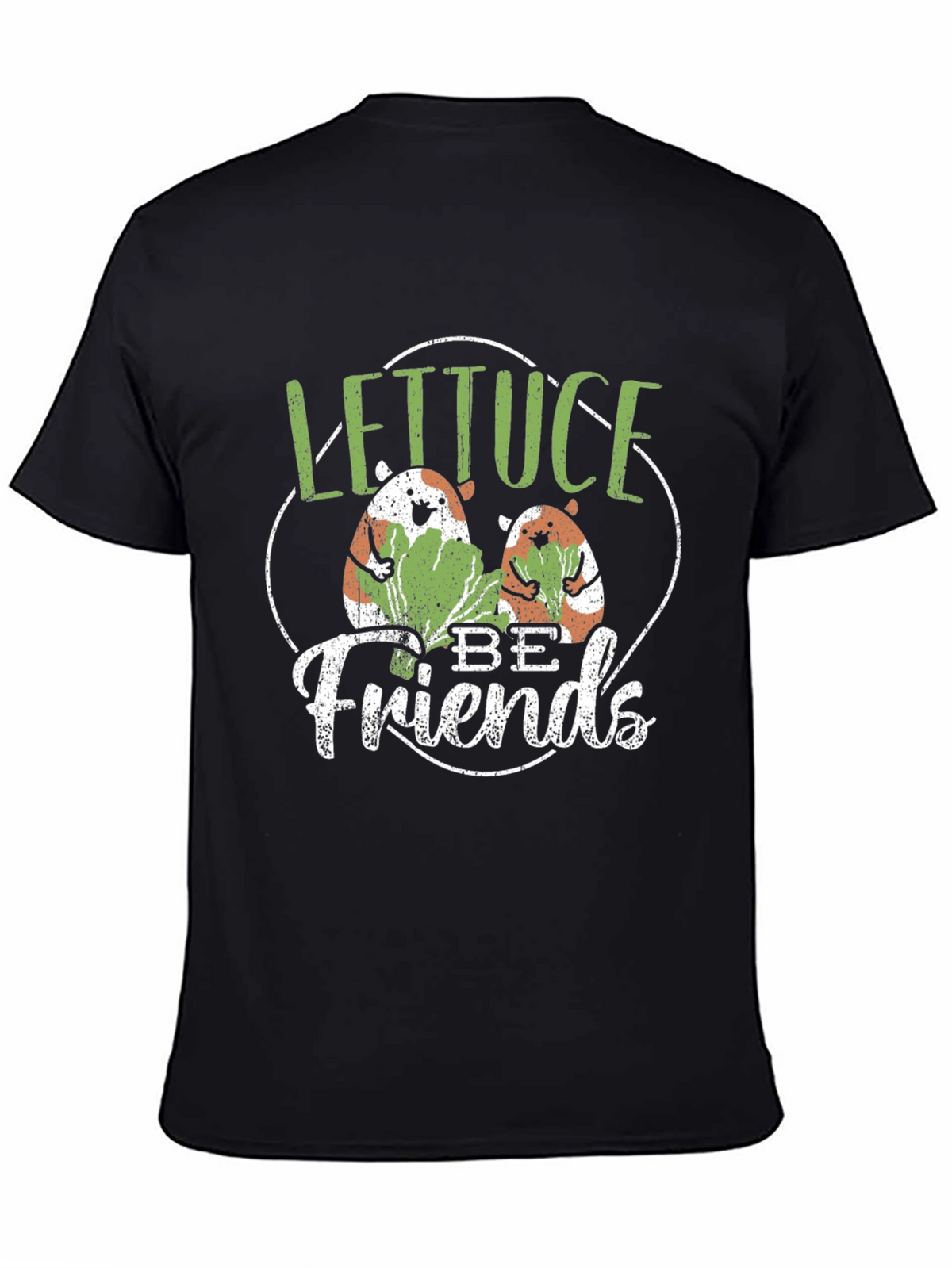 Lettuce Be Friends T-Shirt - Cute Guinea Pig Tee