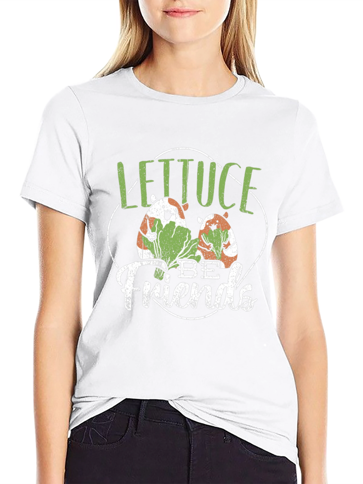 Lettuce Be Friends T-Shirt - Cute Guinea Pig Tee