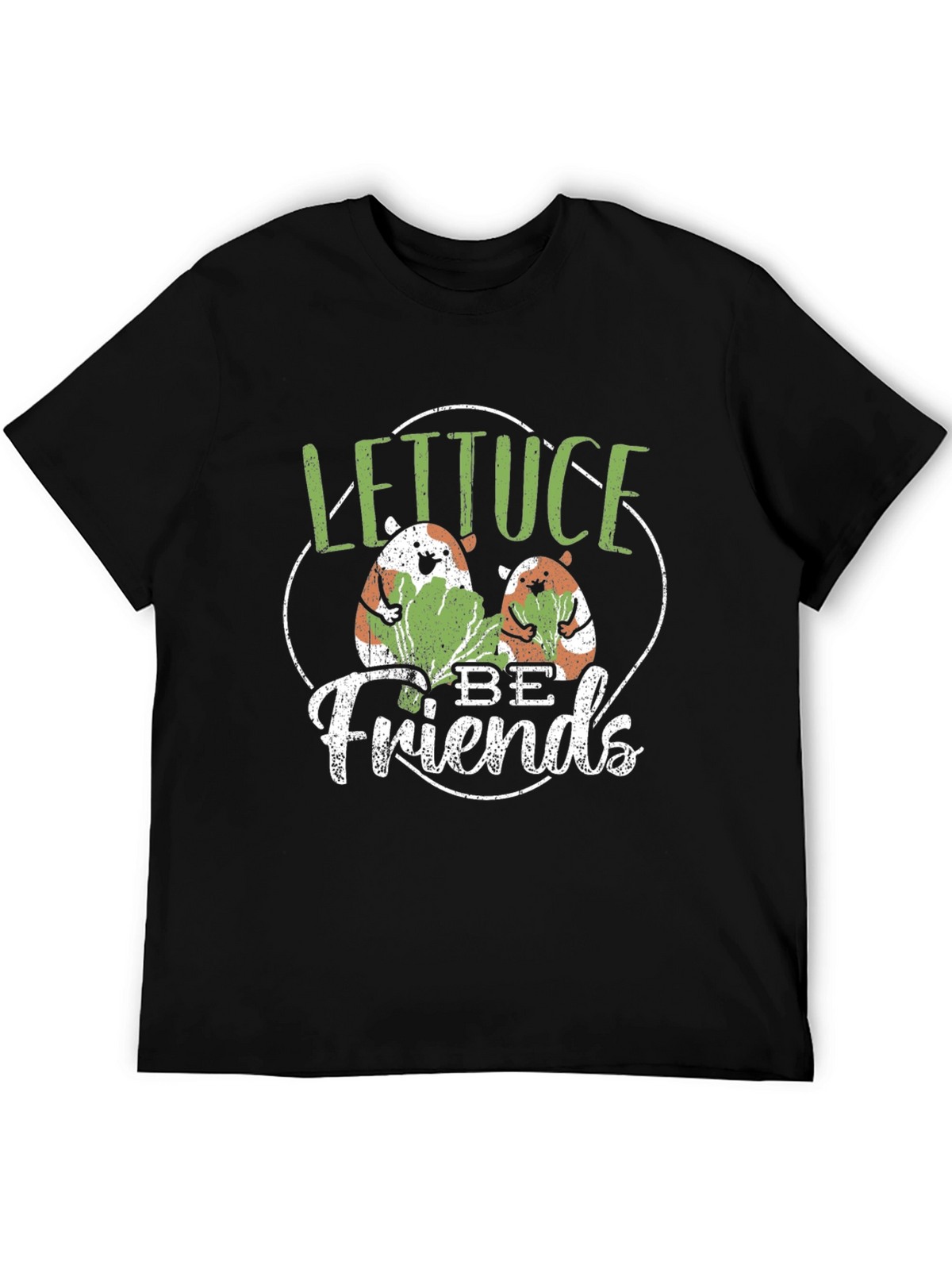 Lettuce Be Friends T-Shirt - Cute Guinea Pig Tee