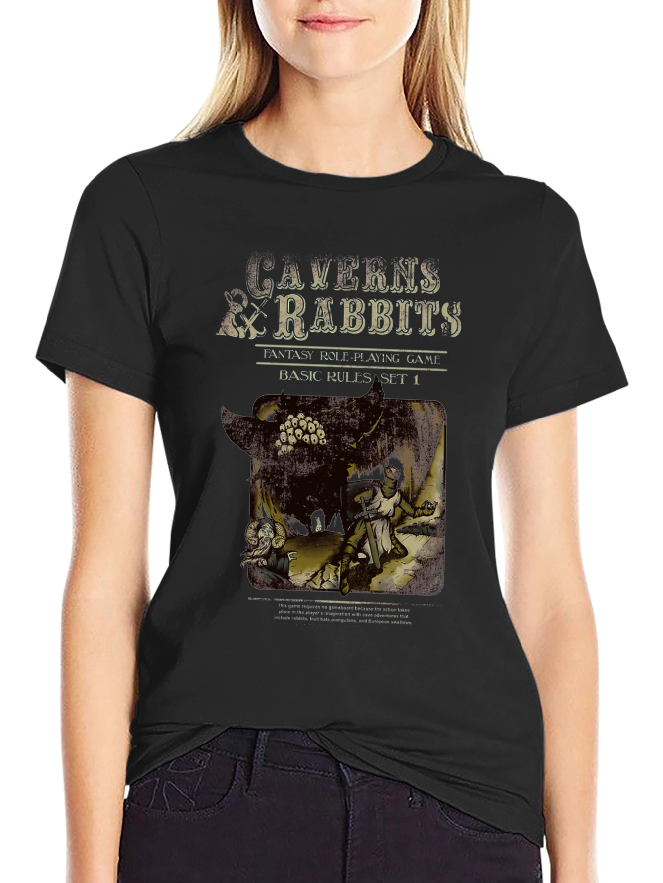 Caverns & Rabbits Fantasy T-Shirt