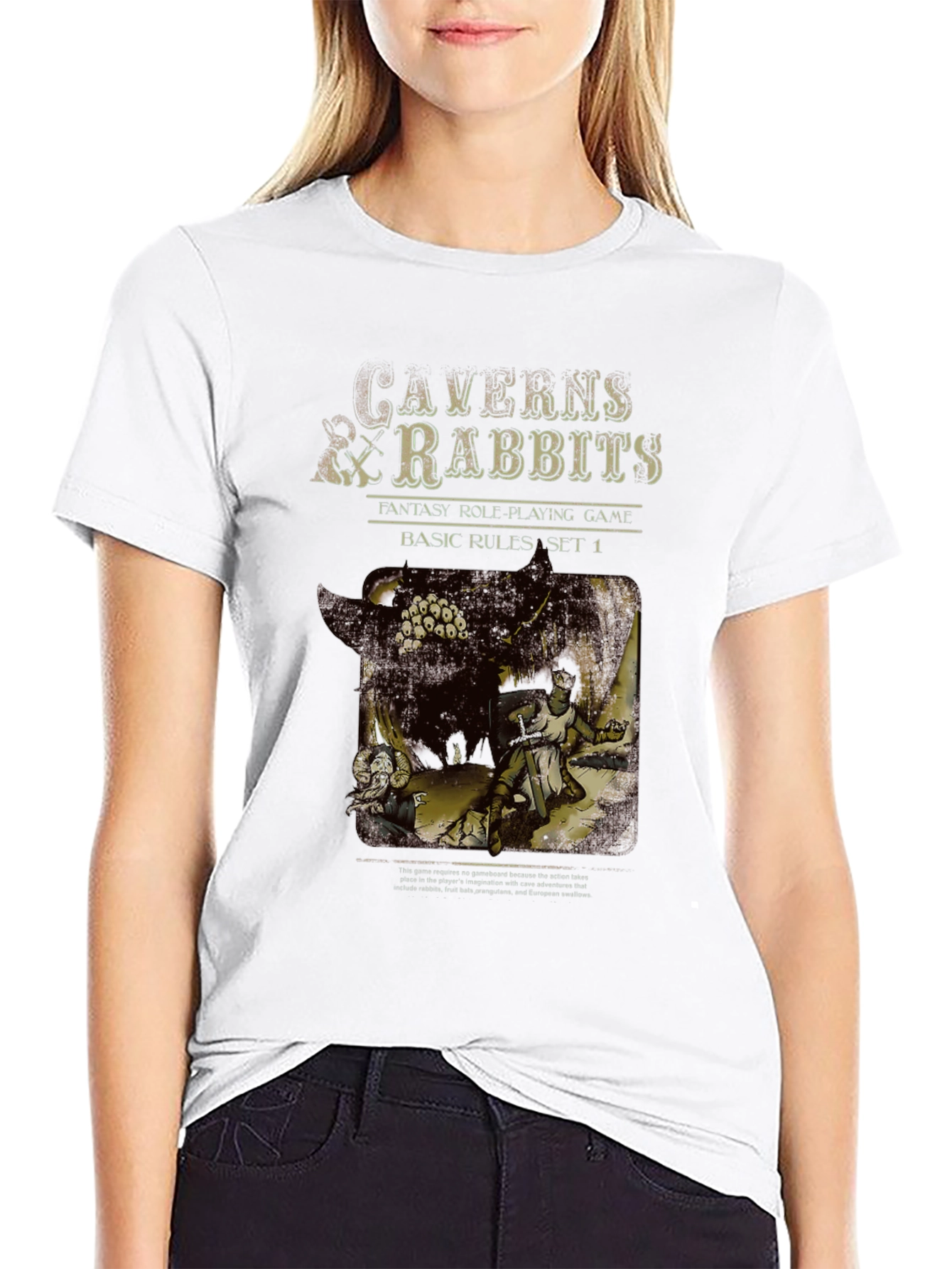 Caverns & Rabbits Fantasy T-Shirt