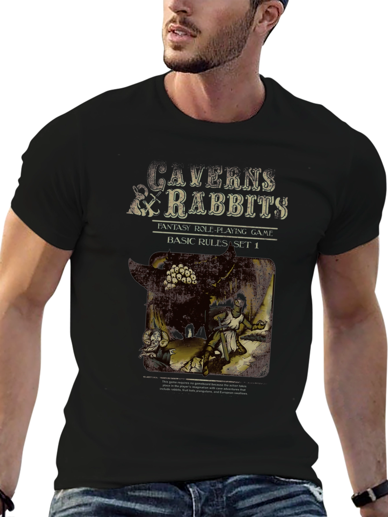 Caverns & Rabbits Fantasy T-Shirt