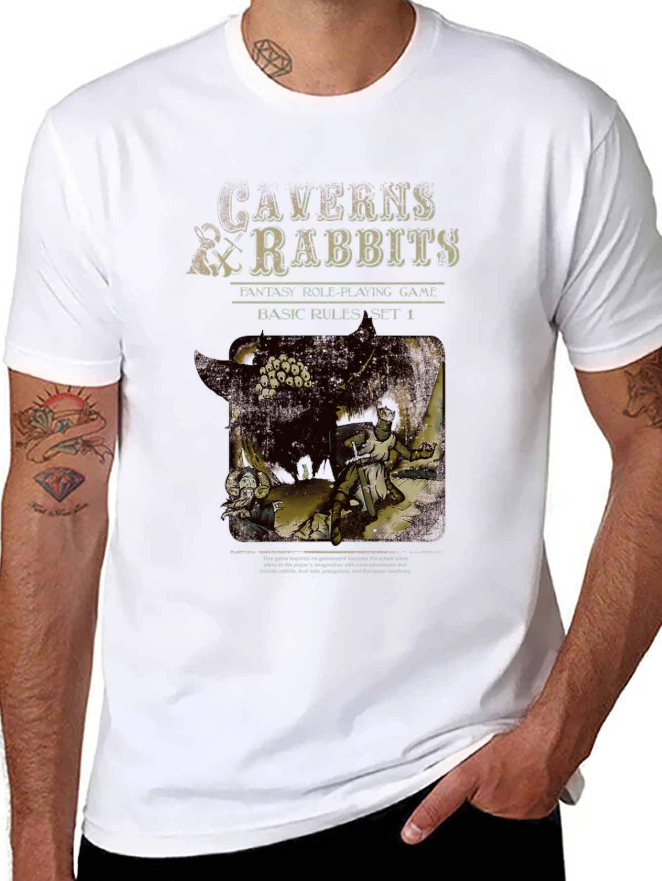 Caverns & Rabbits Fantasy T-Shirt