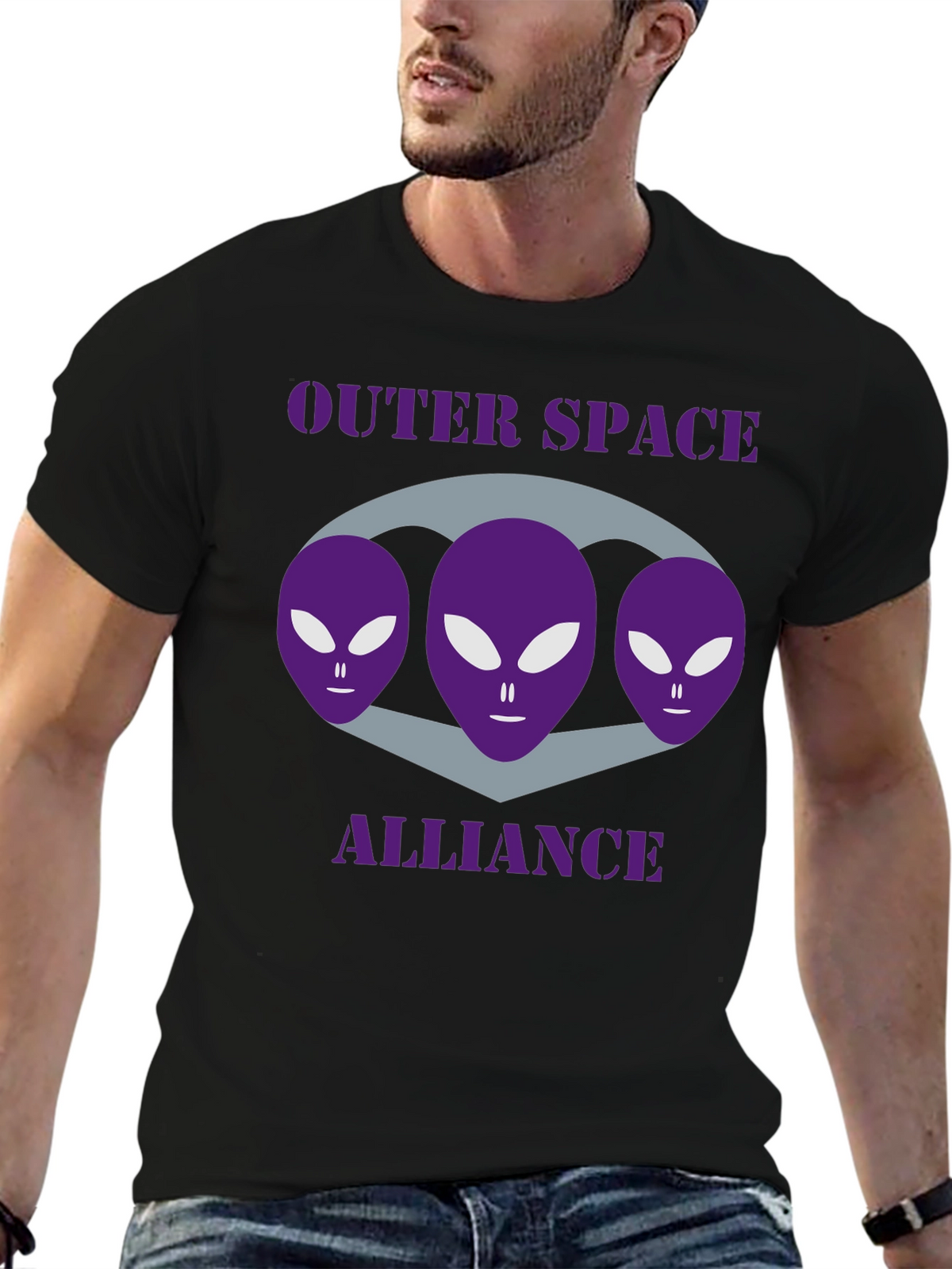 Outer Space Alliance Alien T-Shirt