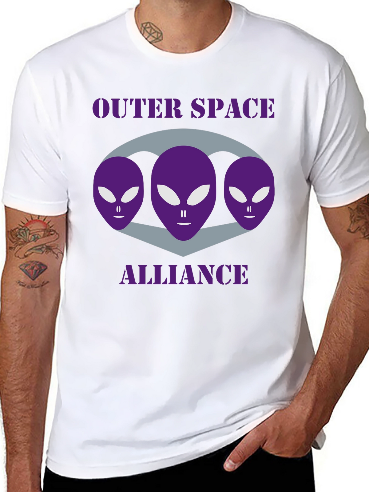 Outer Space Alliance Alien T-Shirt